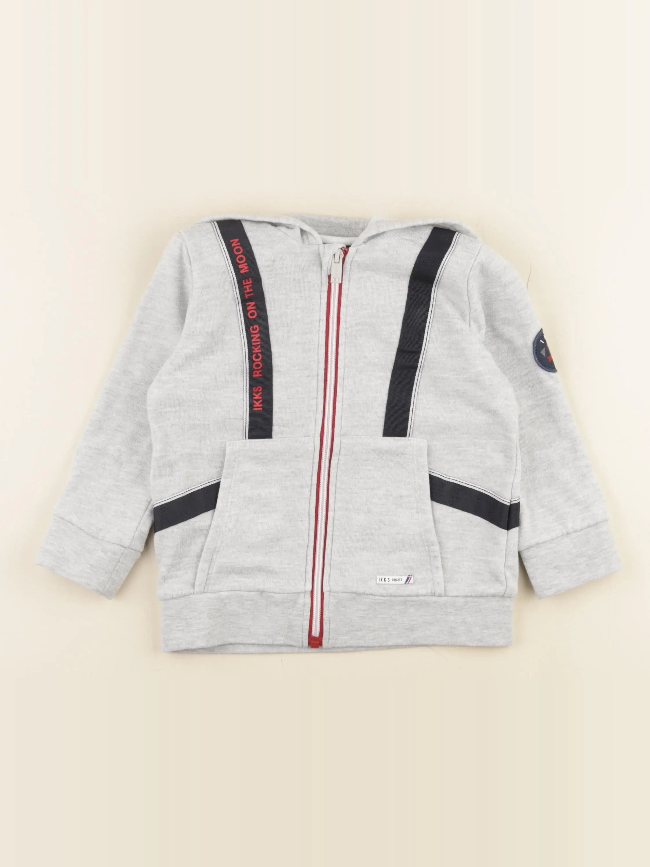 IKKS - sweat gris - 3 ans