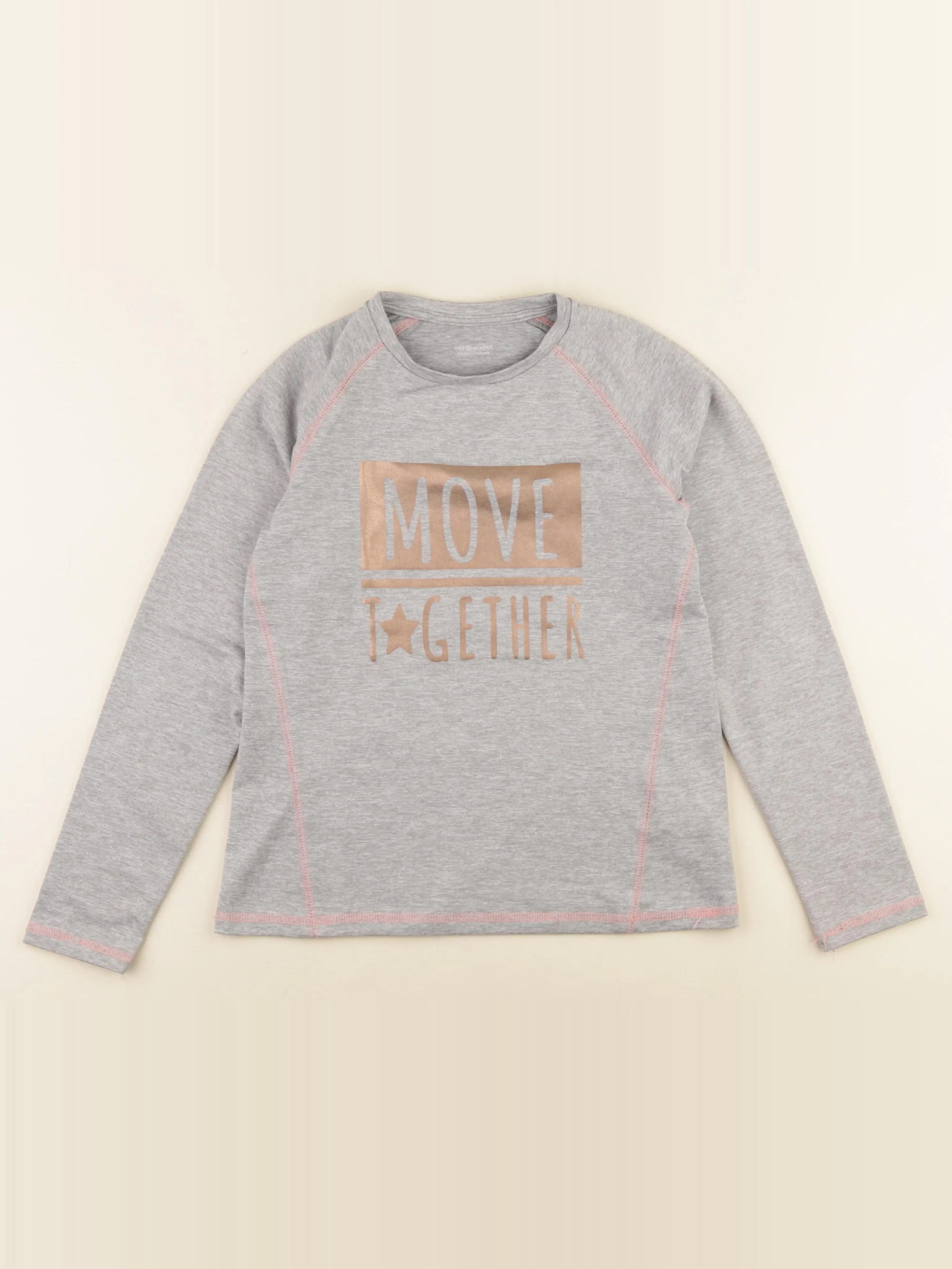 Vertbaudet - tee-shirt gris - 10 ans