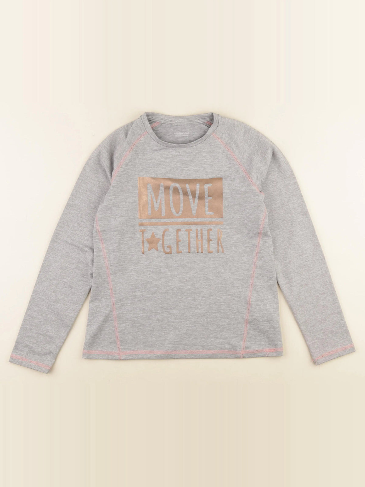 Vertbaudet - tee-shirt gris - 10 ans
