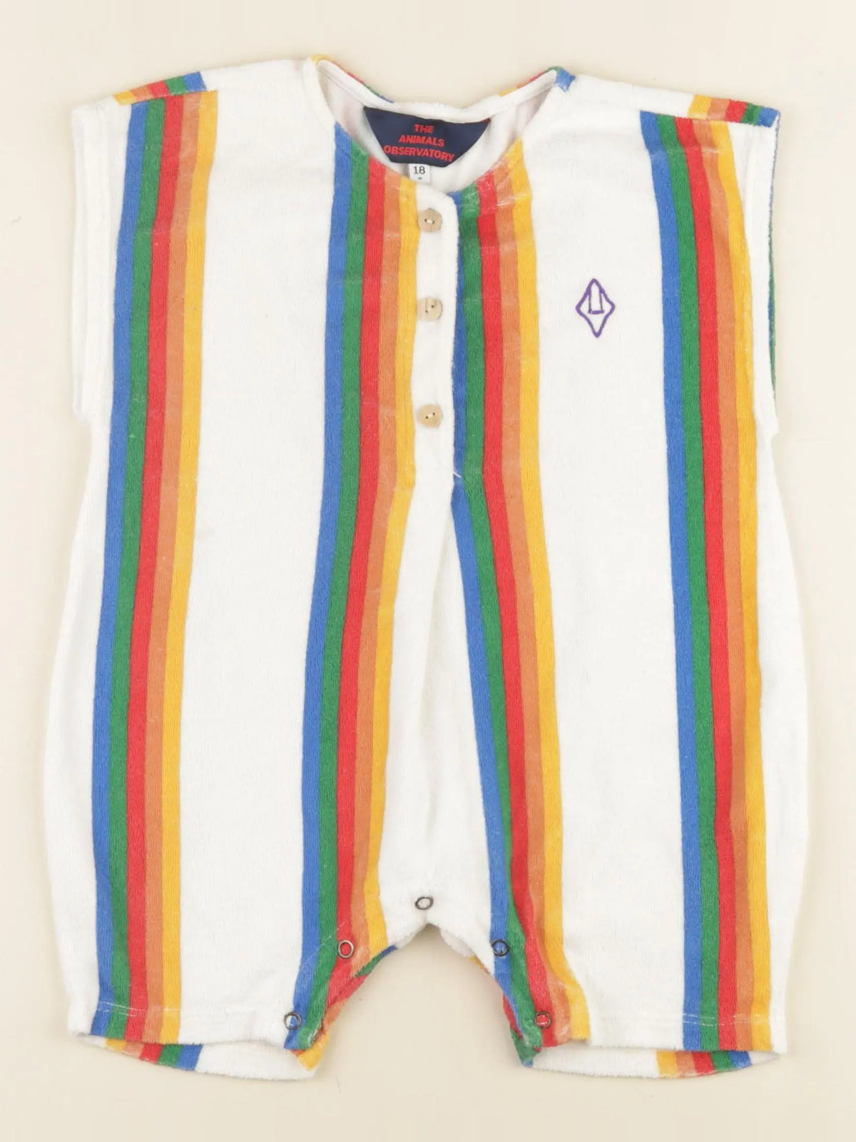 The animals observatory - combinaison multicolore - 18 mois