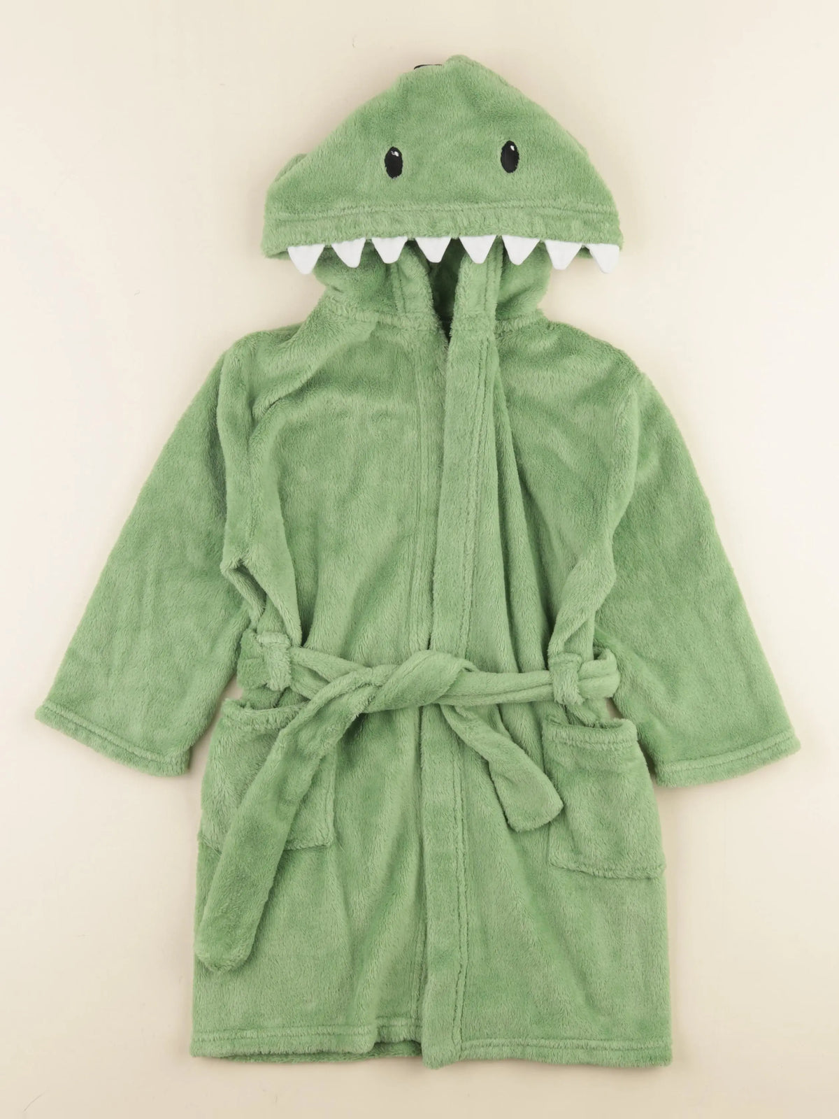 H&M - robe de chambre vert - 2/4 ans