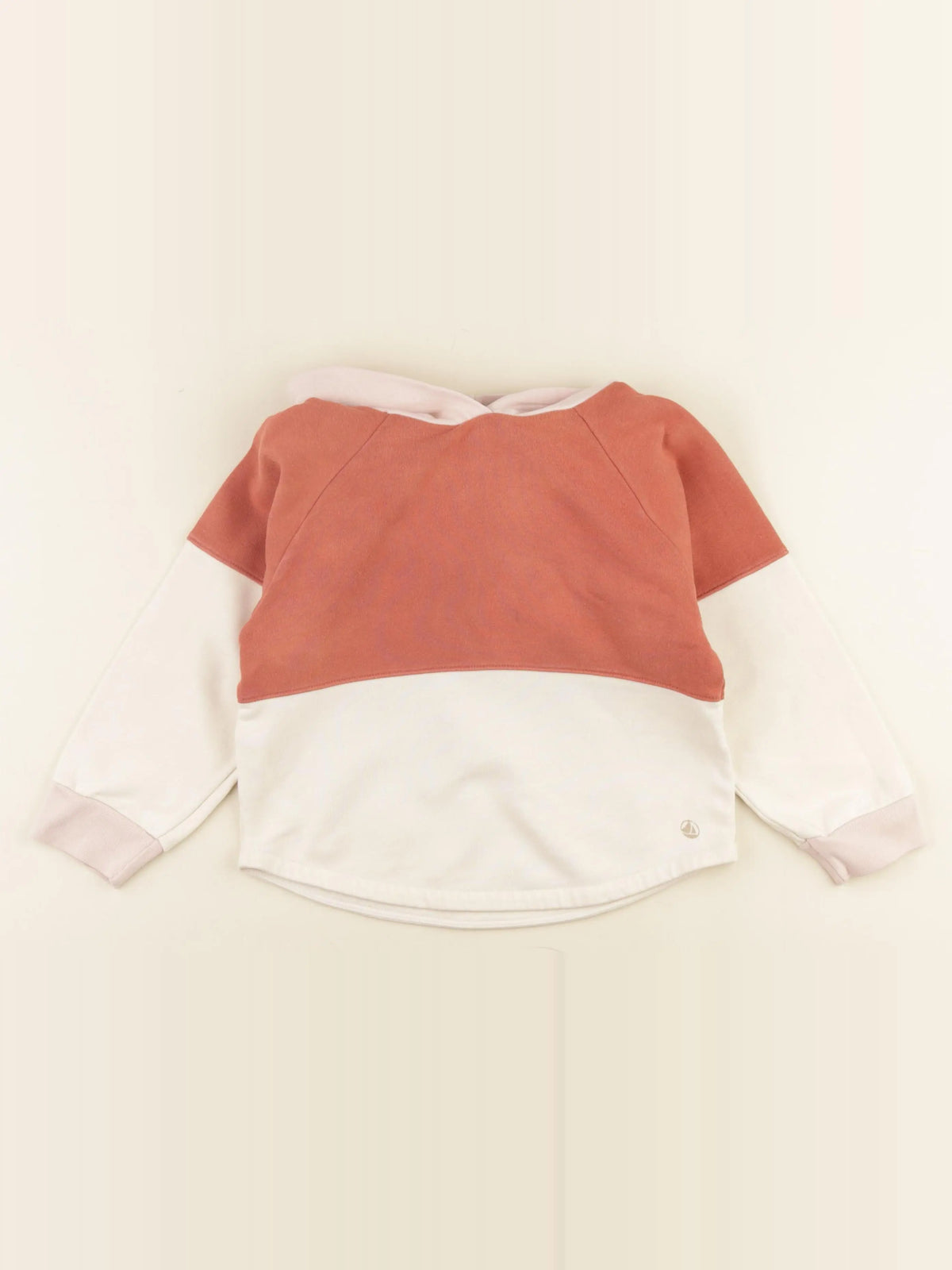 Petit Bateau - sweat rose, beige - 5 ans