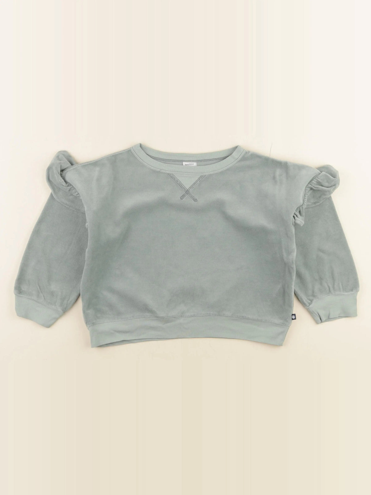 Petit Bateau - polaire vert - 5 ans