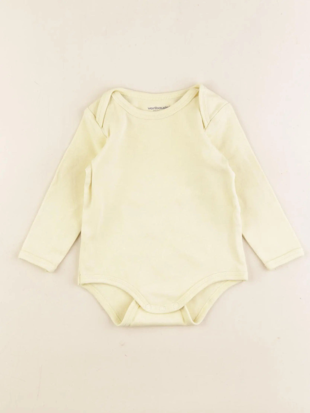 Vertbaudet - body jaune - 9 mois