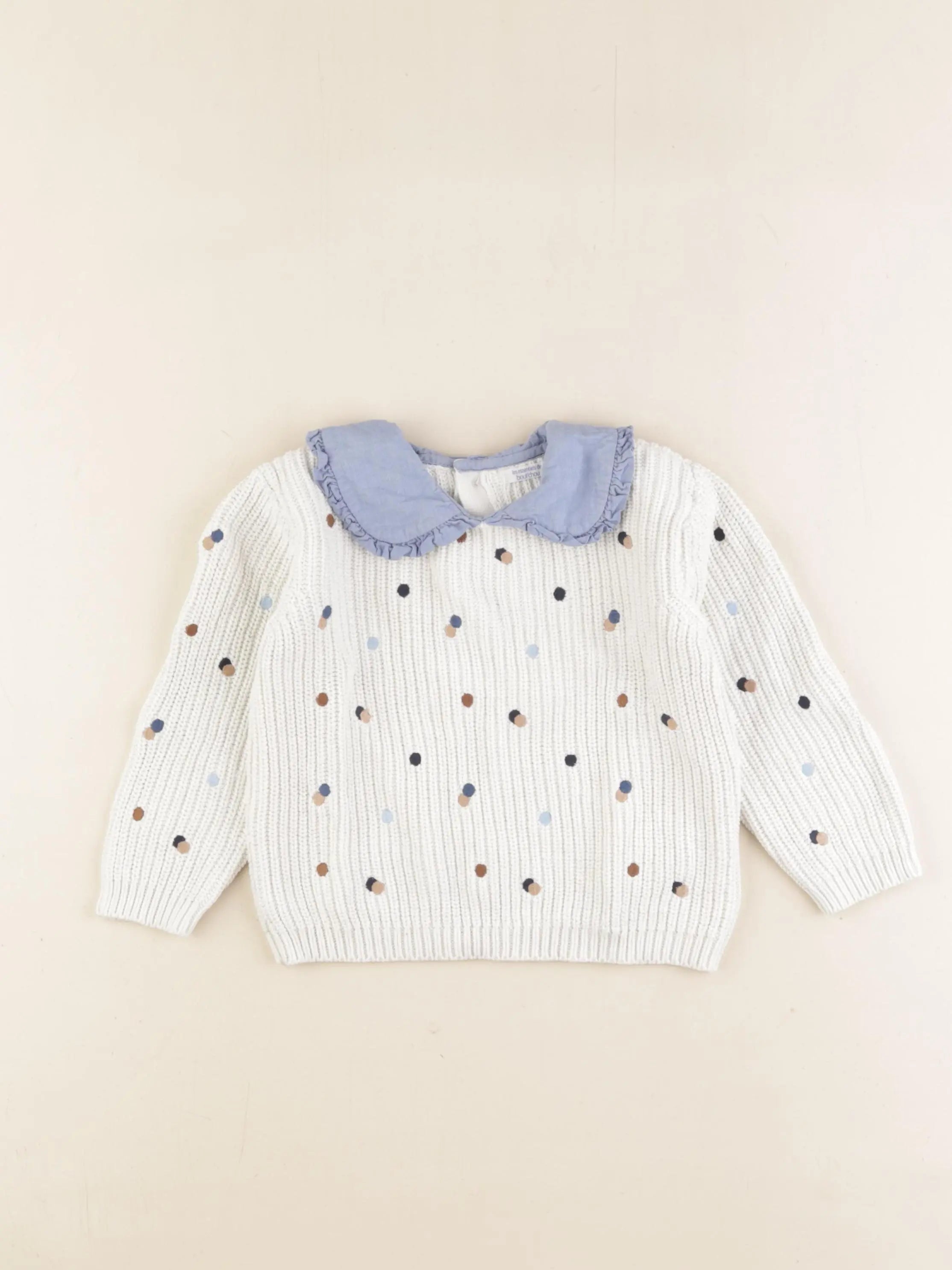 Boutchou - pull bleu - 24 mois