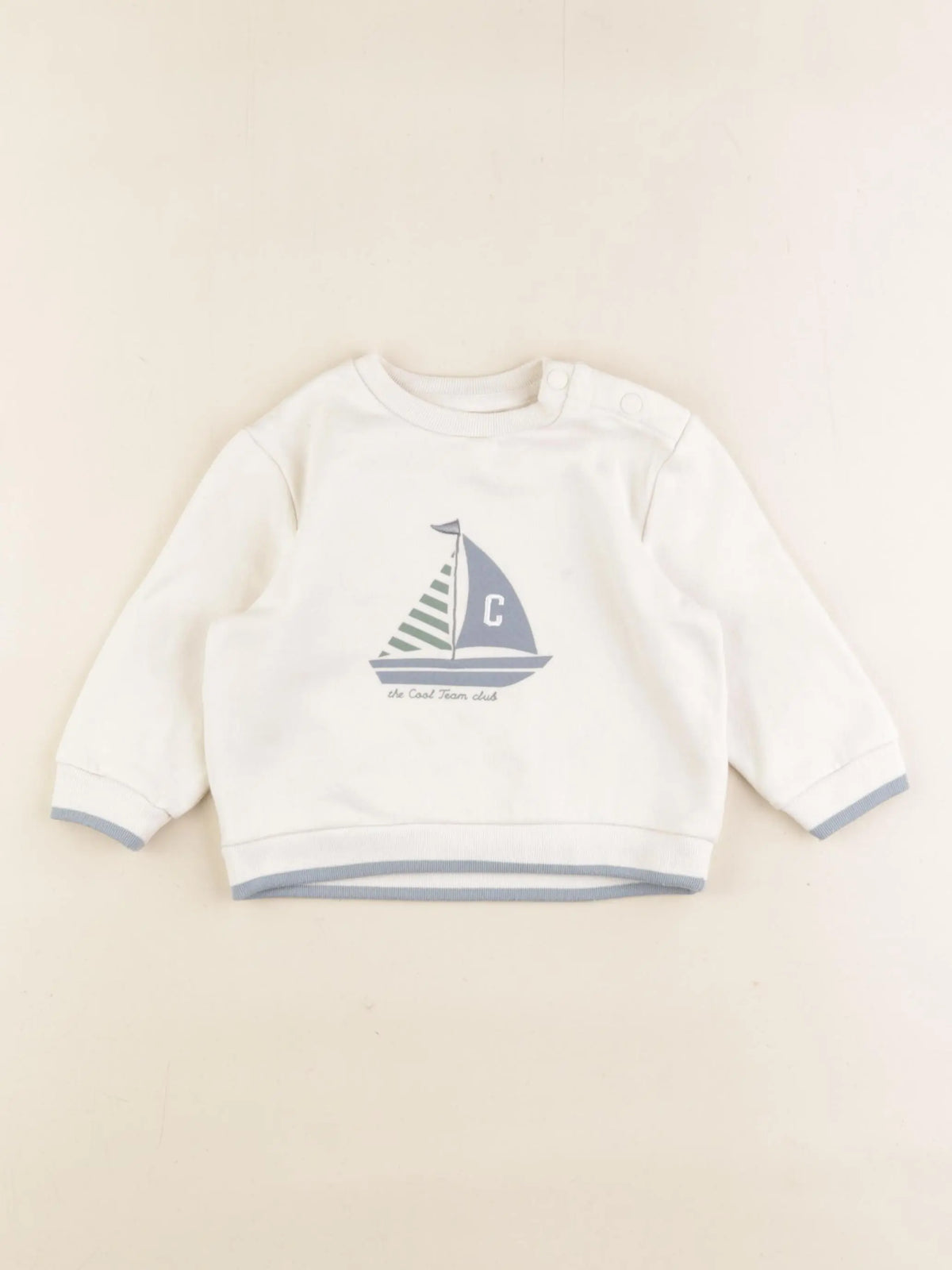 Cyrillus - sweat beige - 12 mois