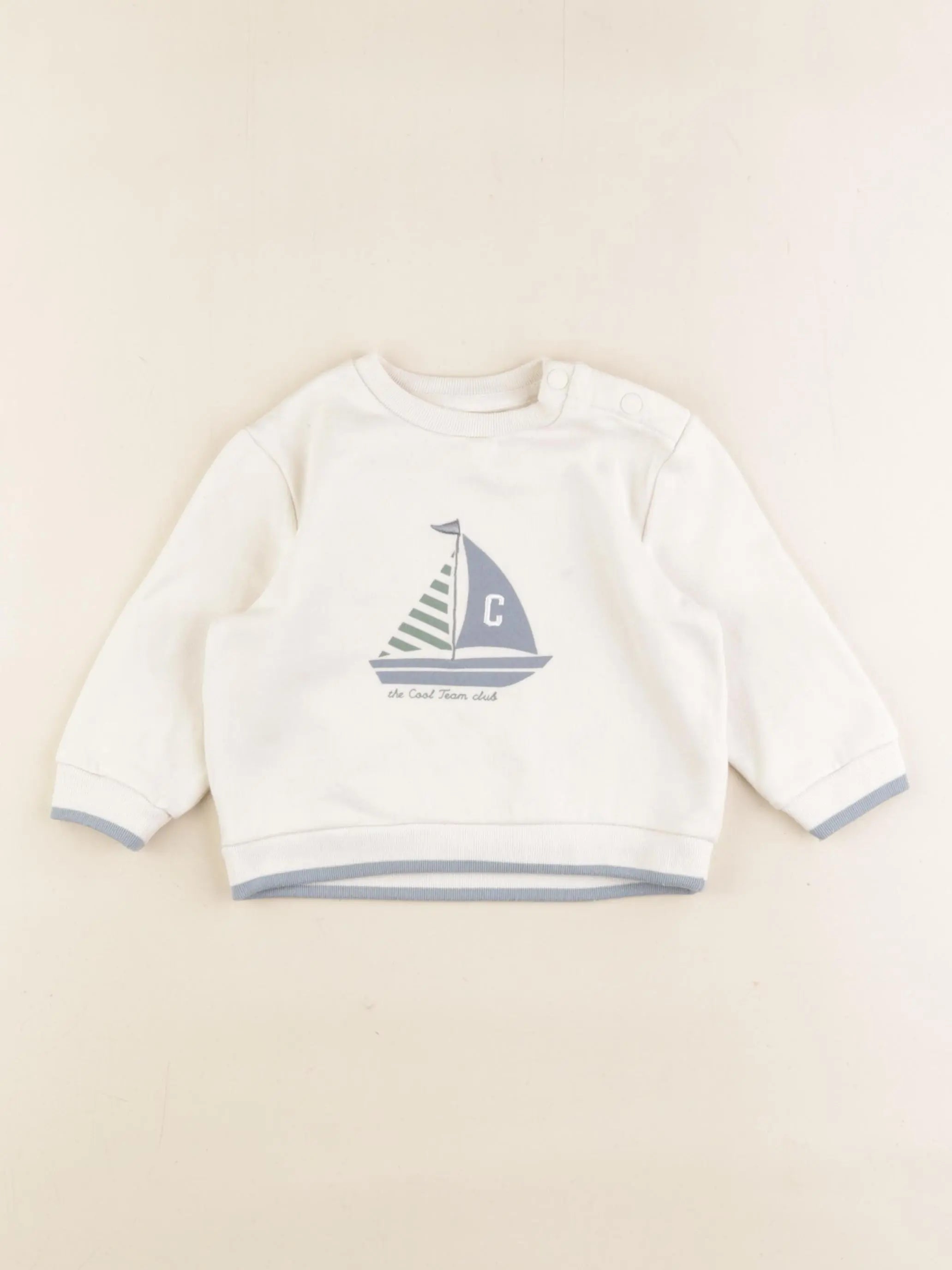 Cyrillus - sweat beige - 12 mois