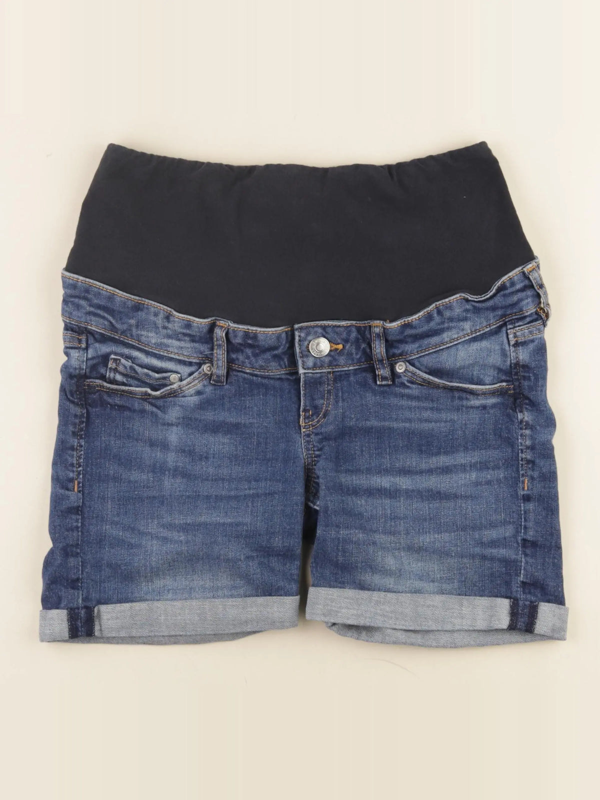 H&M - short grossesse bleu - 36
