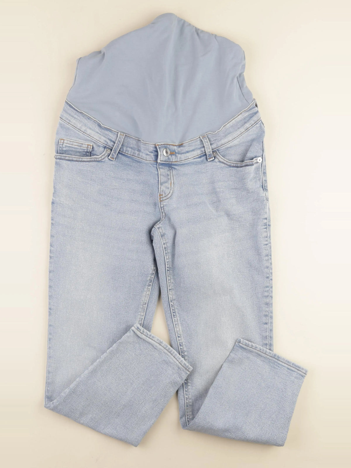 H&M - jean grossesse bleu - s