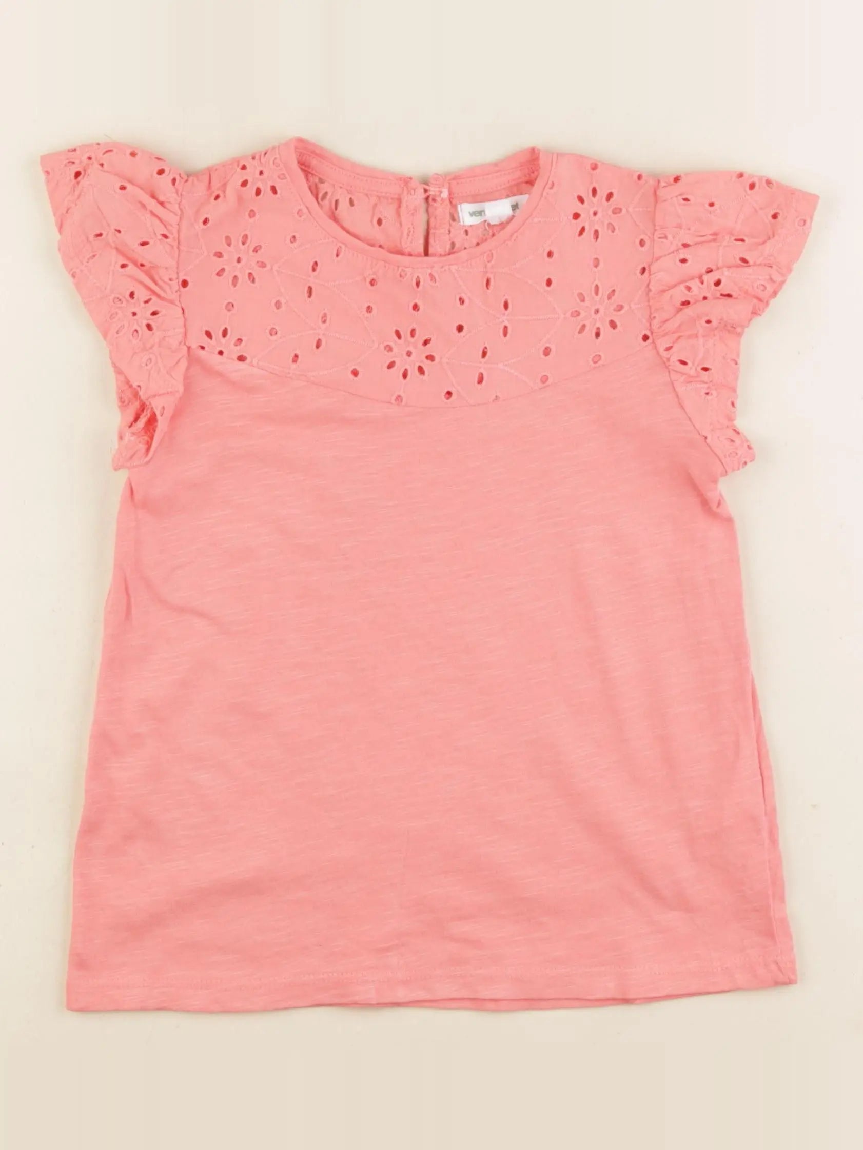 Vertbaudet - tee-shirt rose - 6 ans