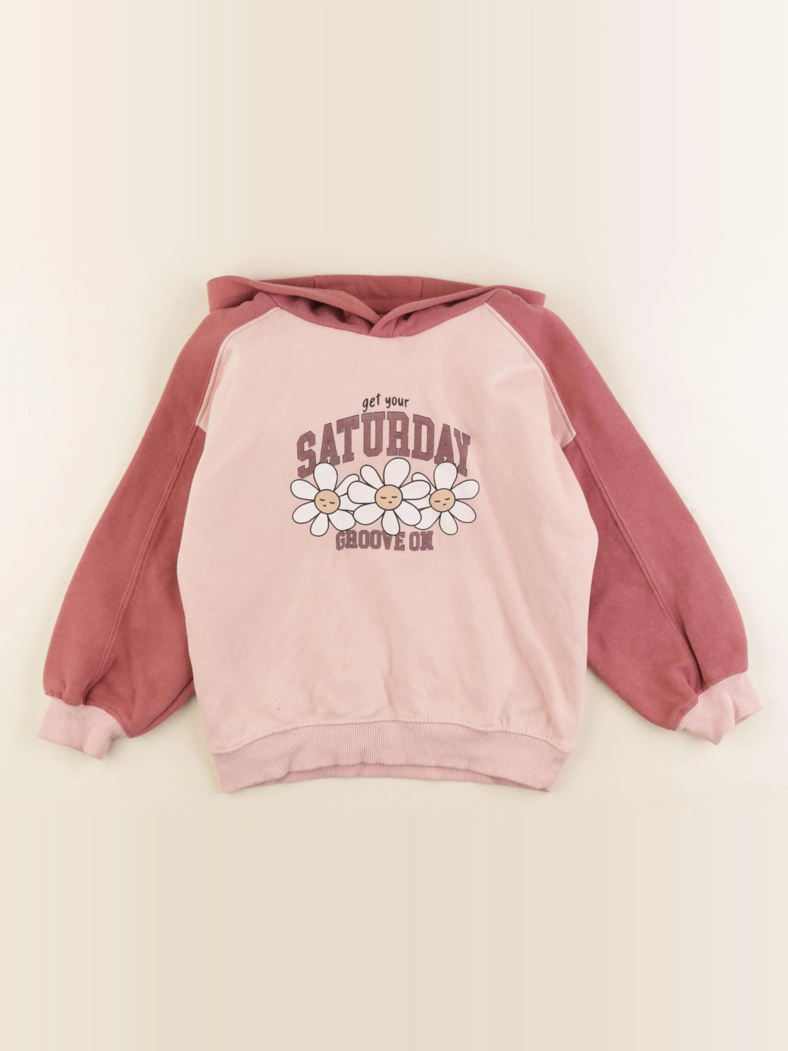 Vertbaudet - sweat rose - 6 ans