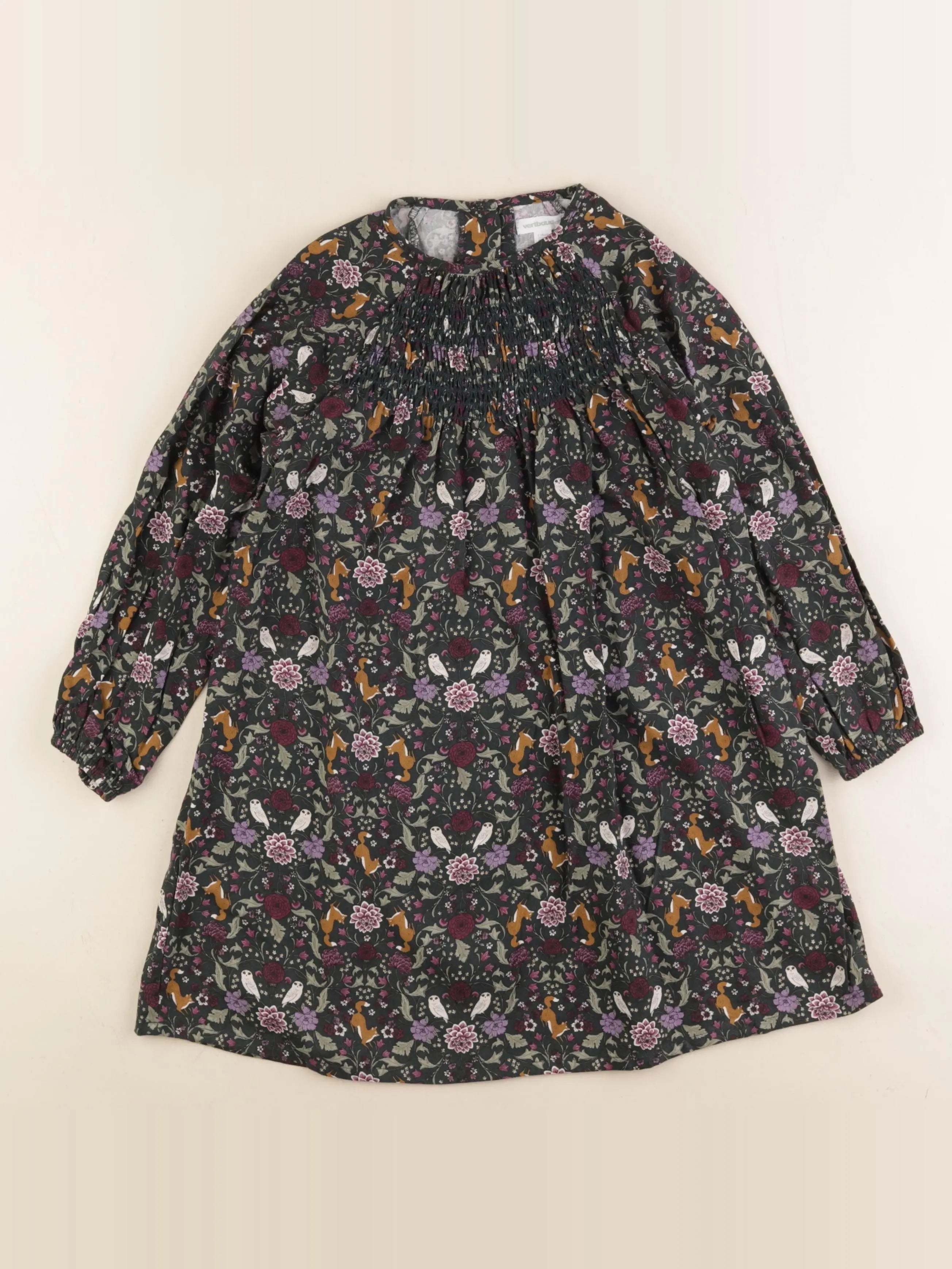 Vertbaudet - robe multicolore - 6 ans