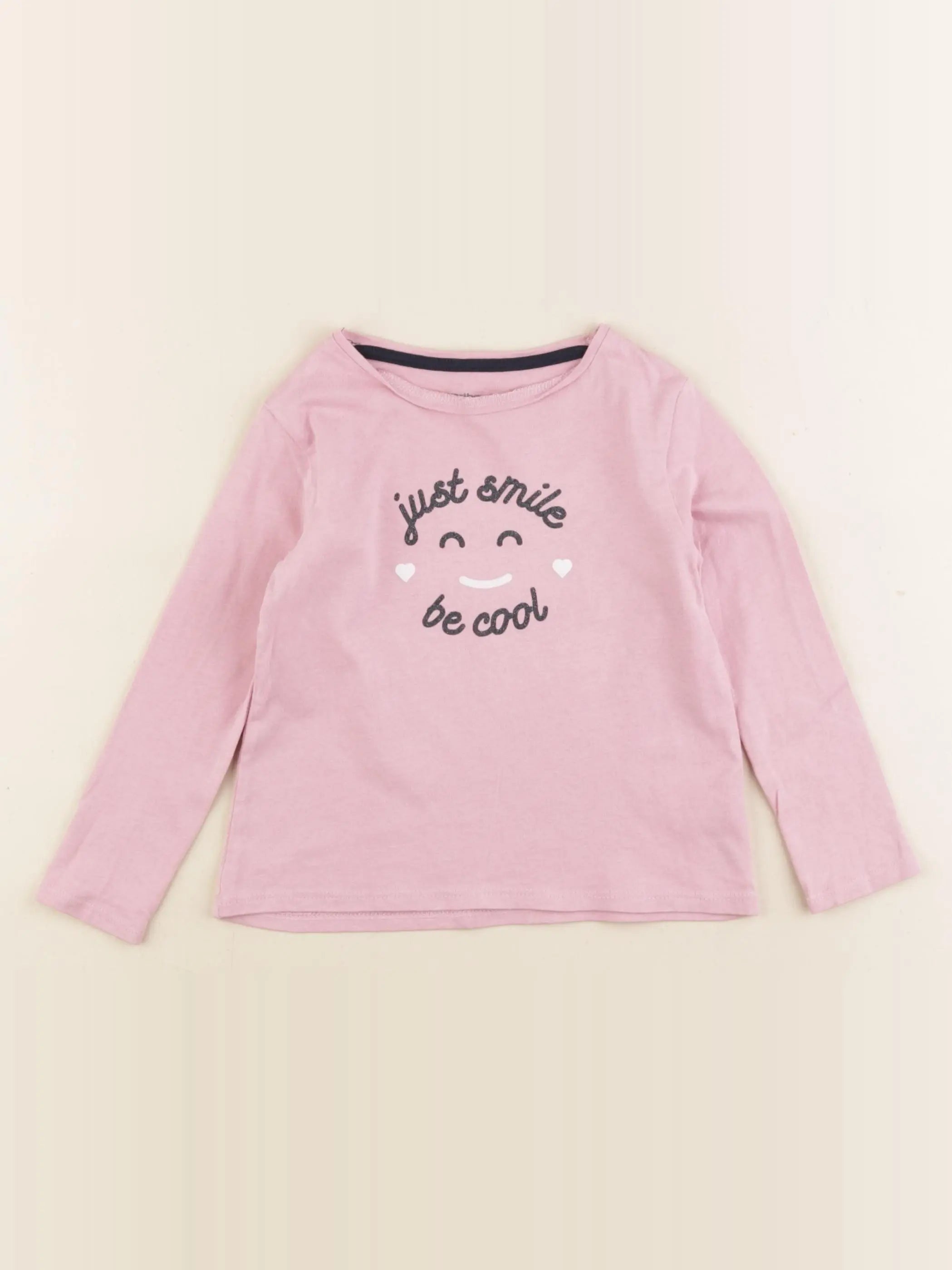 Vertbaudet - tee-shirt rose - 3 ans