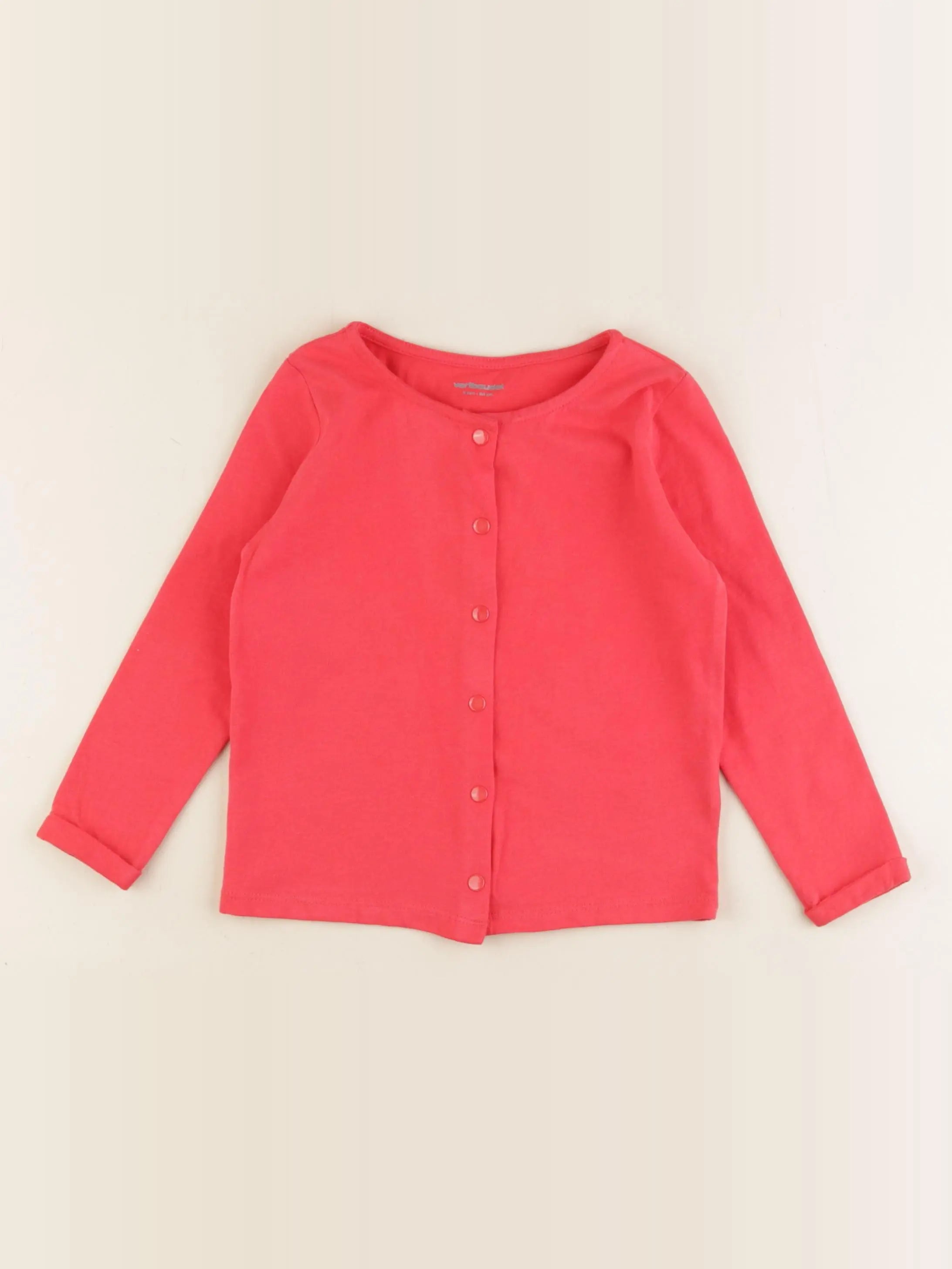 Vertbaudet - tee-shirt rouge - 3 ans