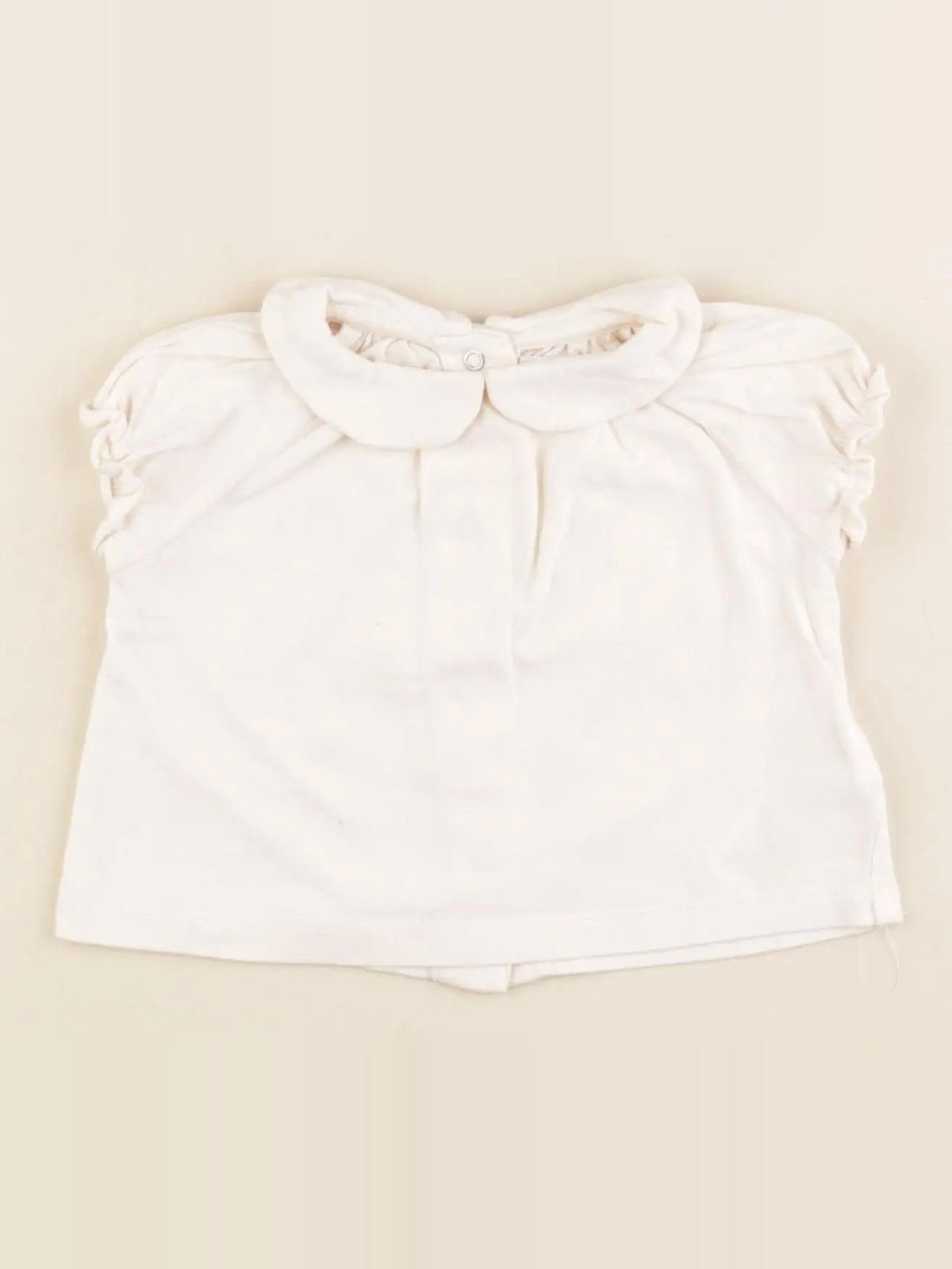 Vertbaudet - tee-shirt beige - 3 mois