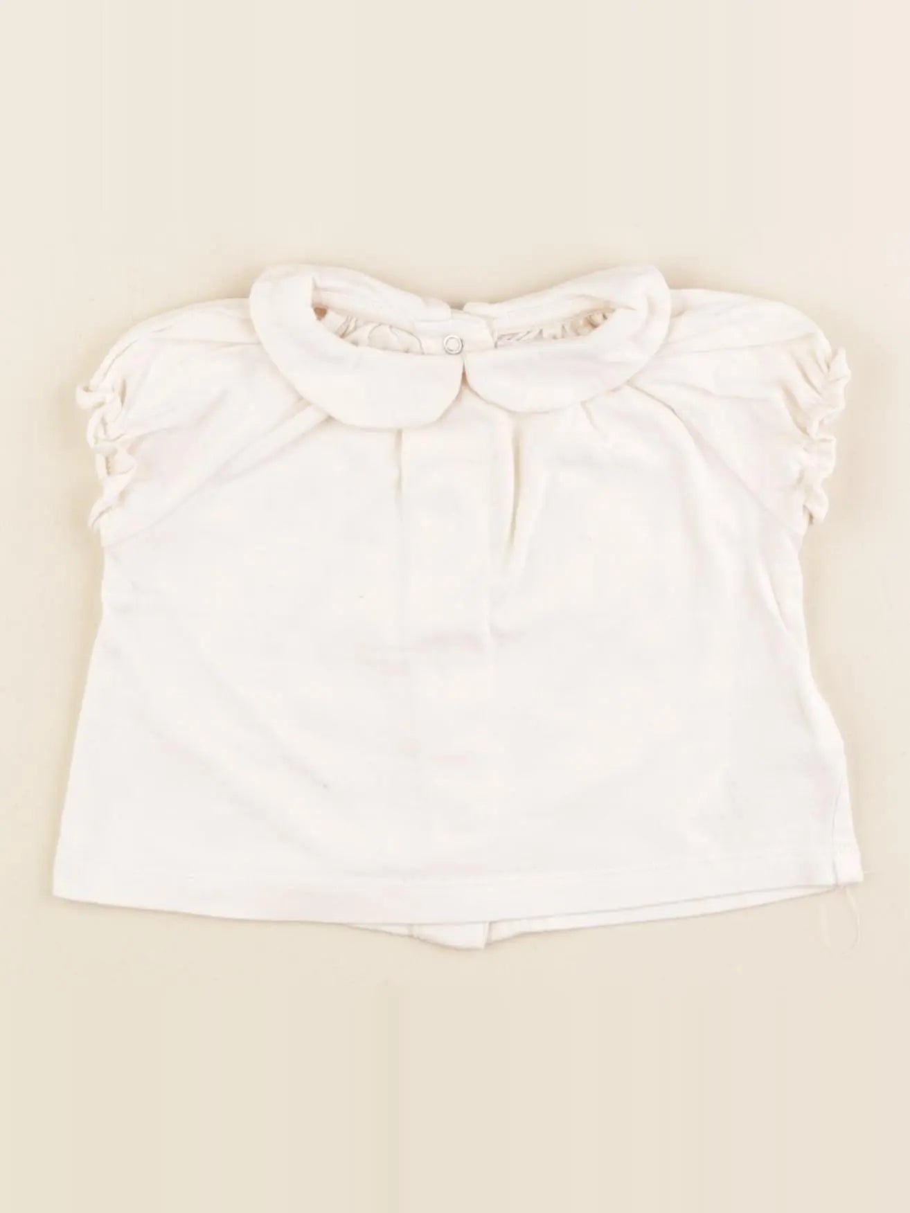 Vertbaudet - tee-shirt beige - 3 mois