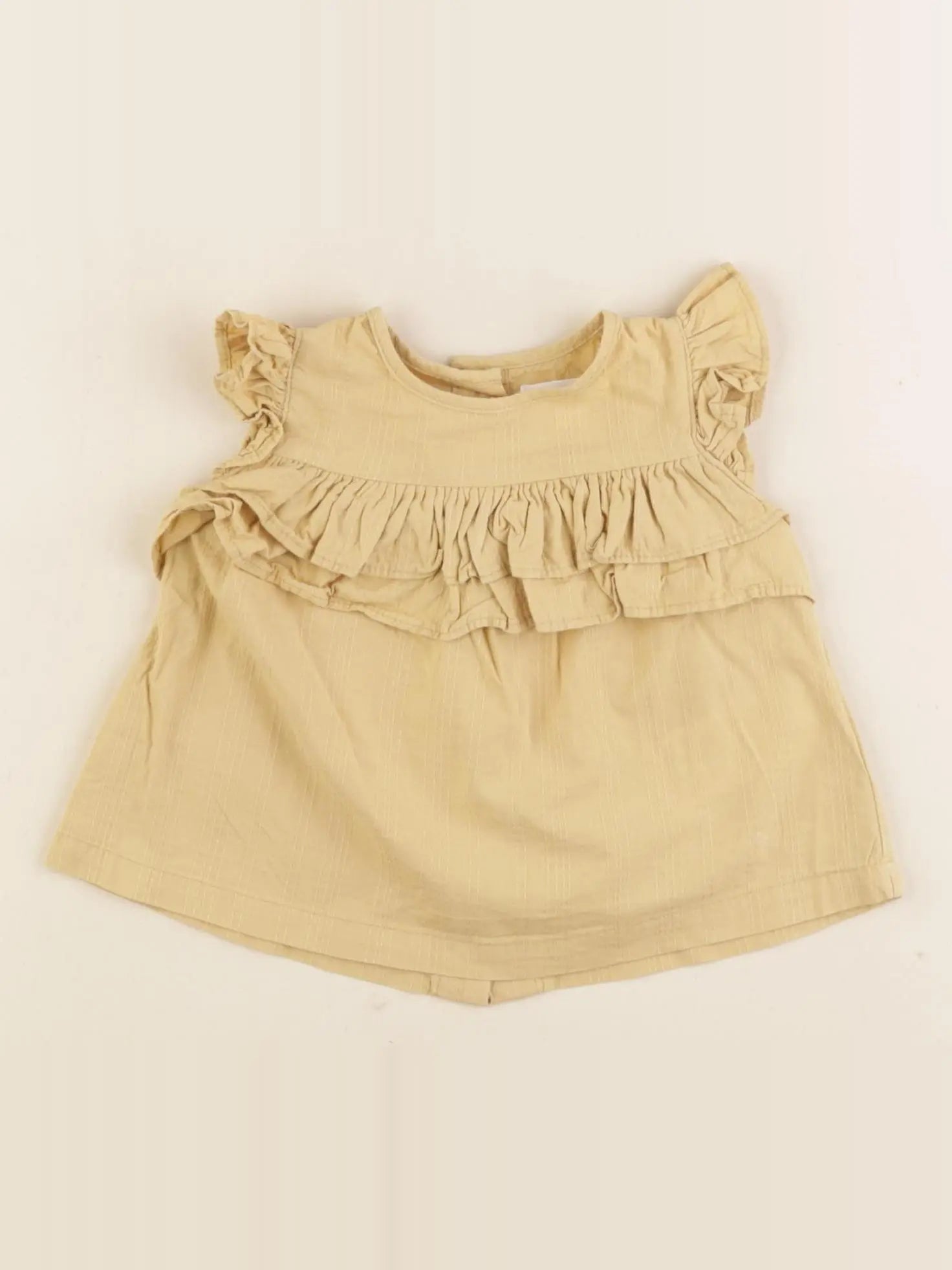 Vertbaudet - blouse jaune - 3 mois