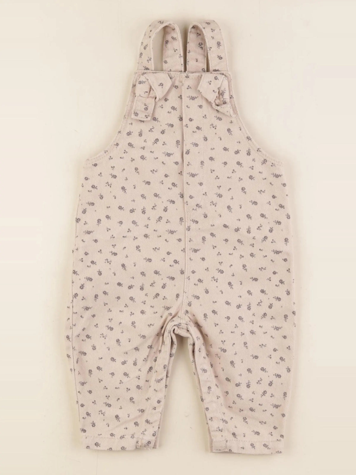 Vertbaudet - salopette beige - 9 mois