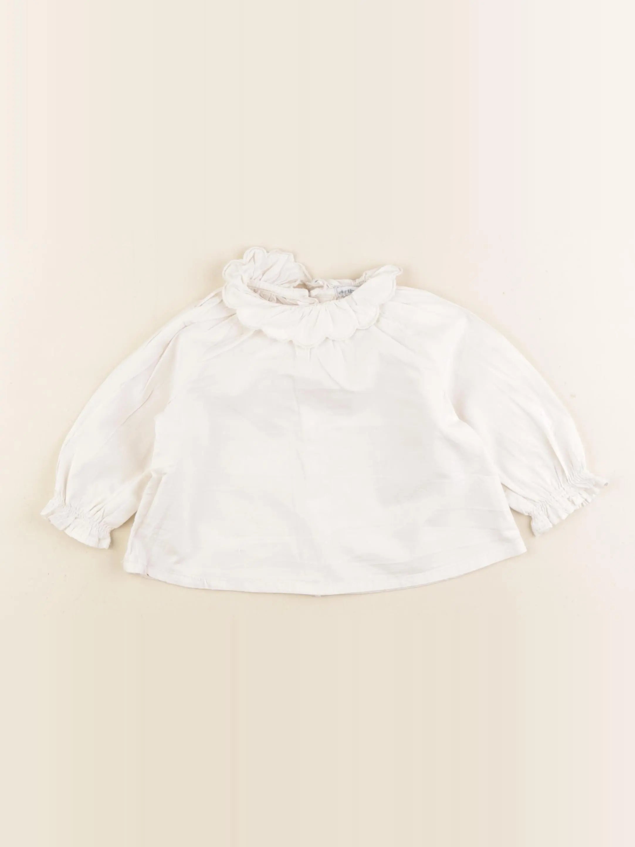 Vertbaudet - blouse beige - 9 mois