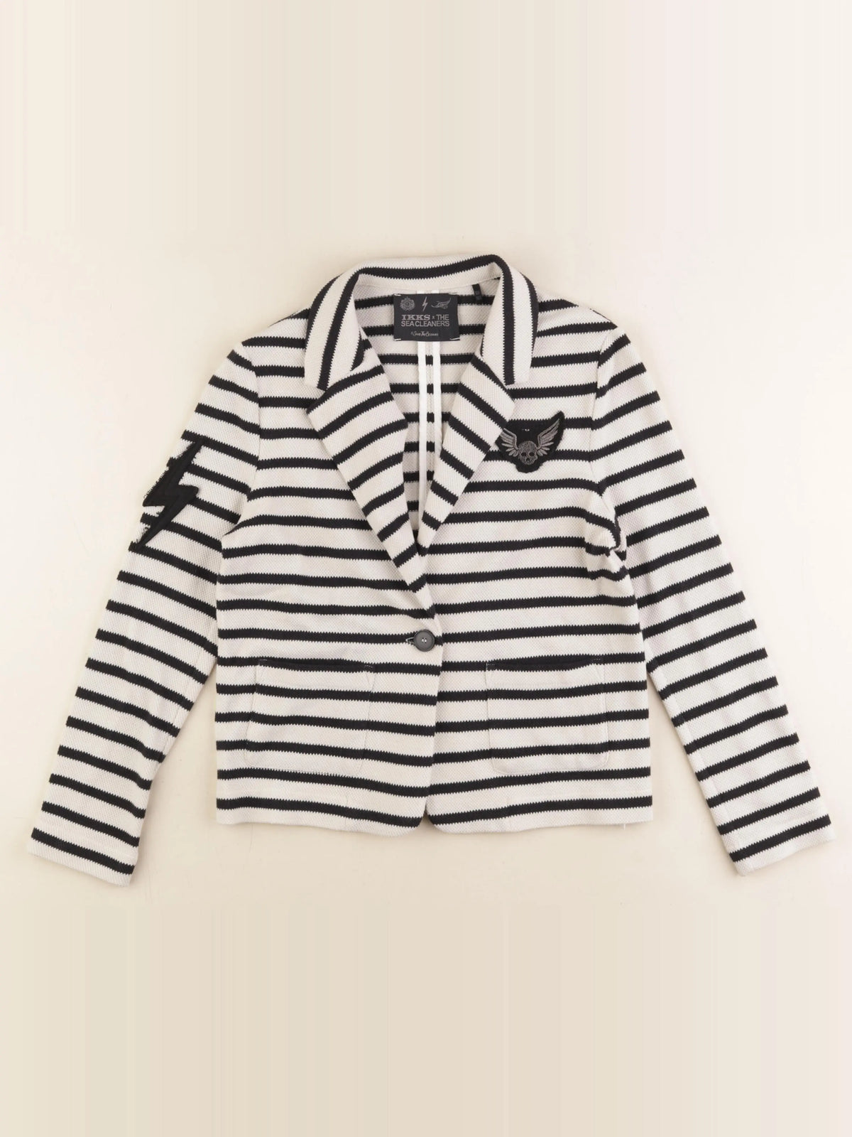 IKKS - veste blanc, noir - 10 ans