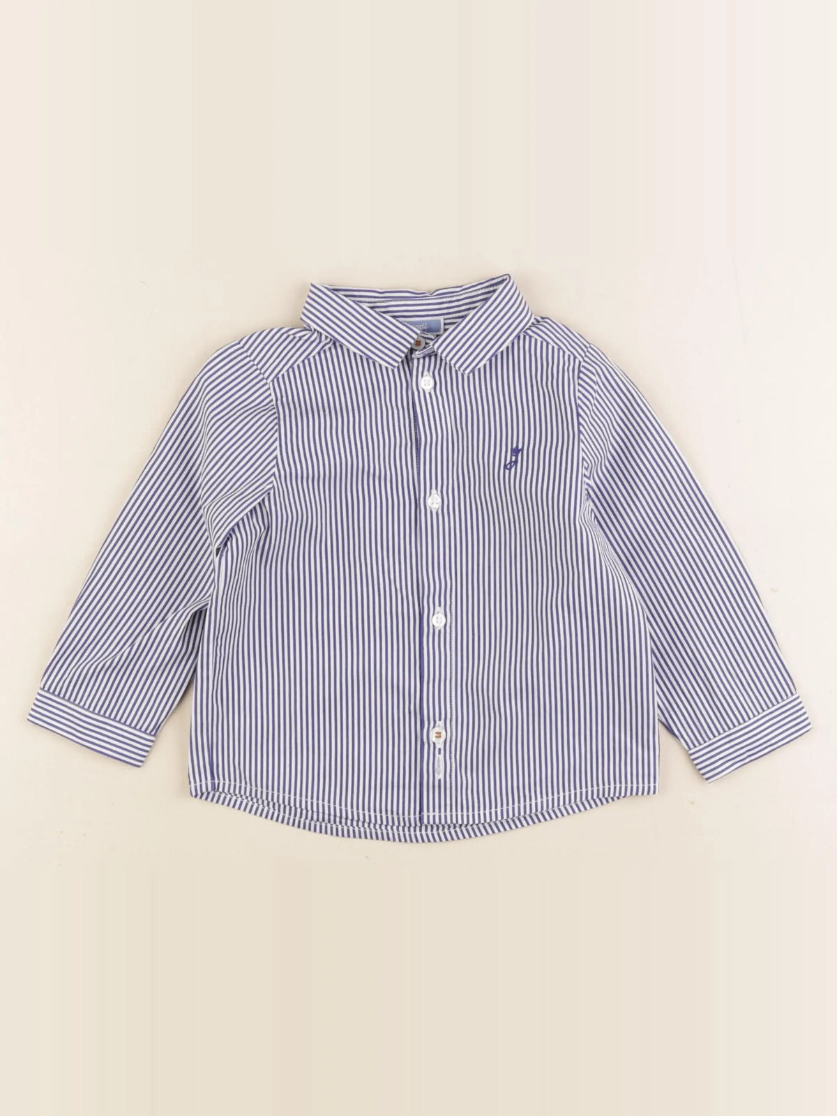 Jacadi - chemise bleu, blanc - 18 mois