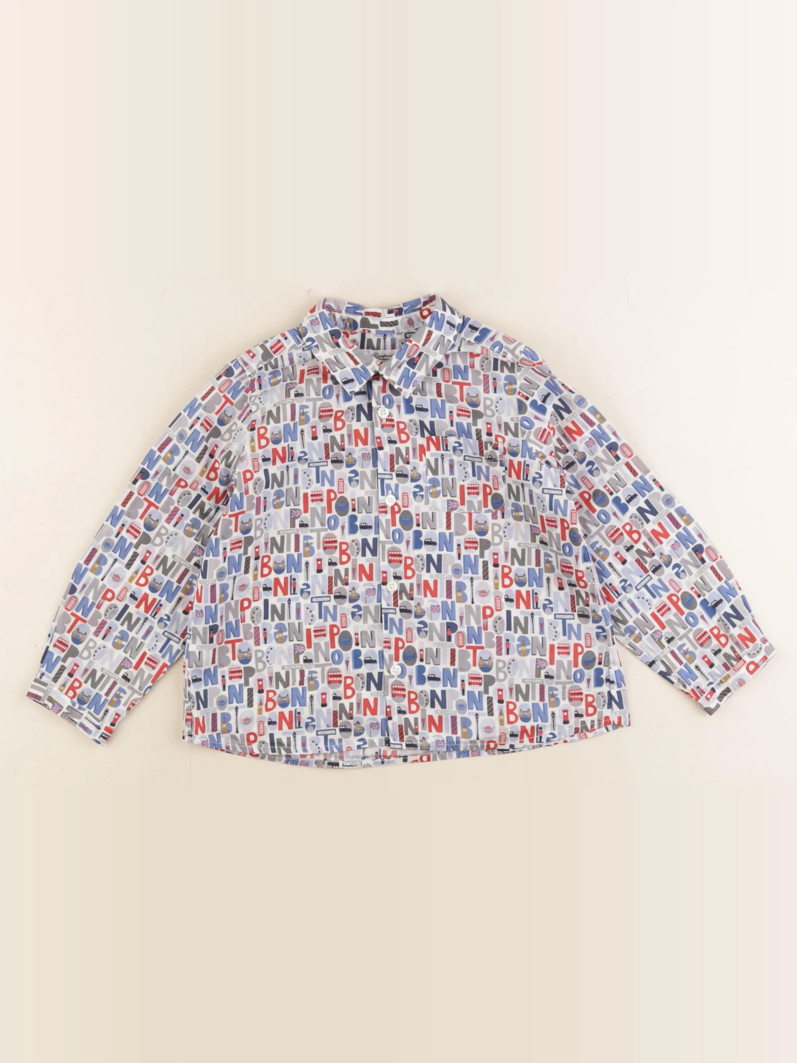 Bonpoint - chemise multicolore - 3 ans