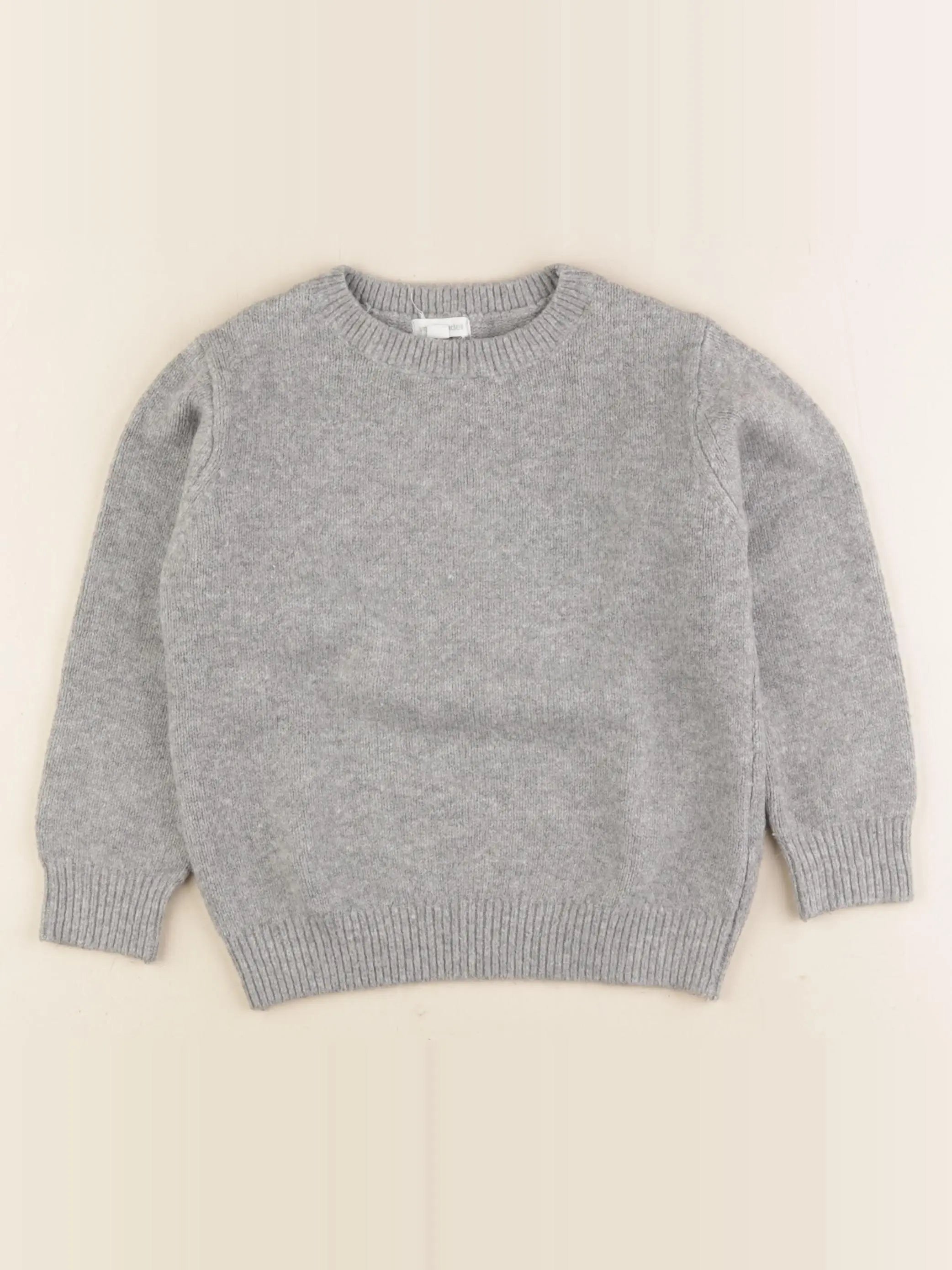 Vertbaudet - pull gris - 6 ans