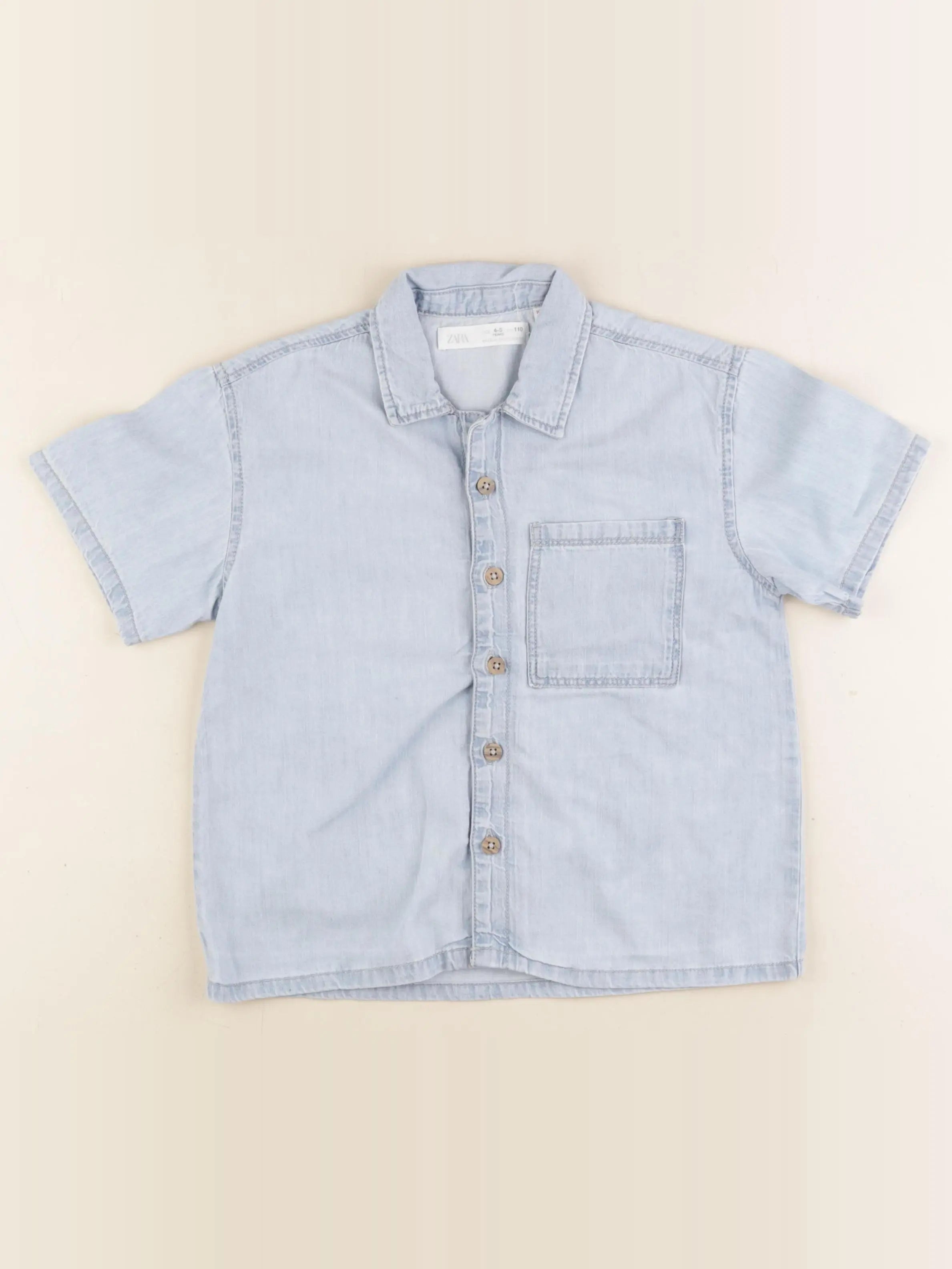 Zara - chemise bleu - 4/5 ans