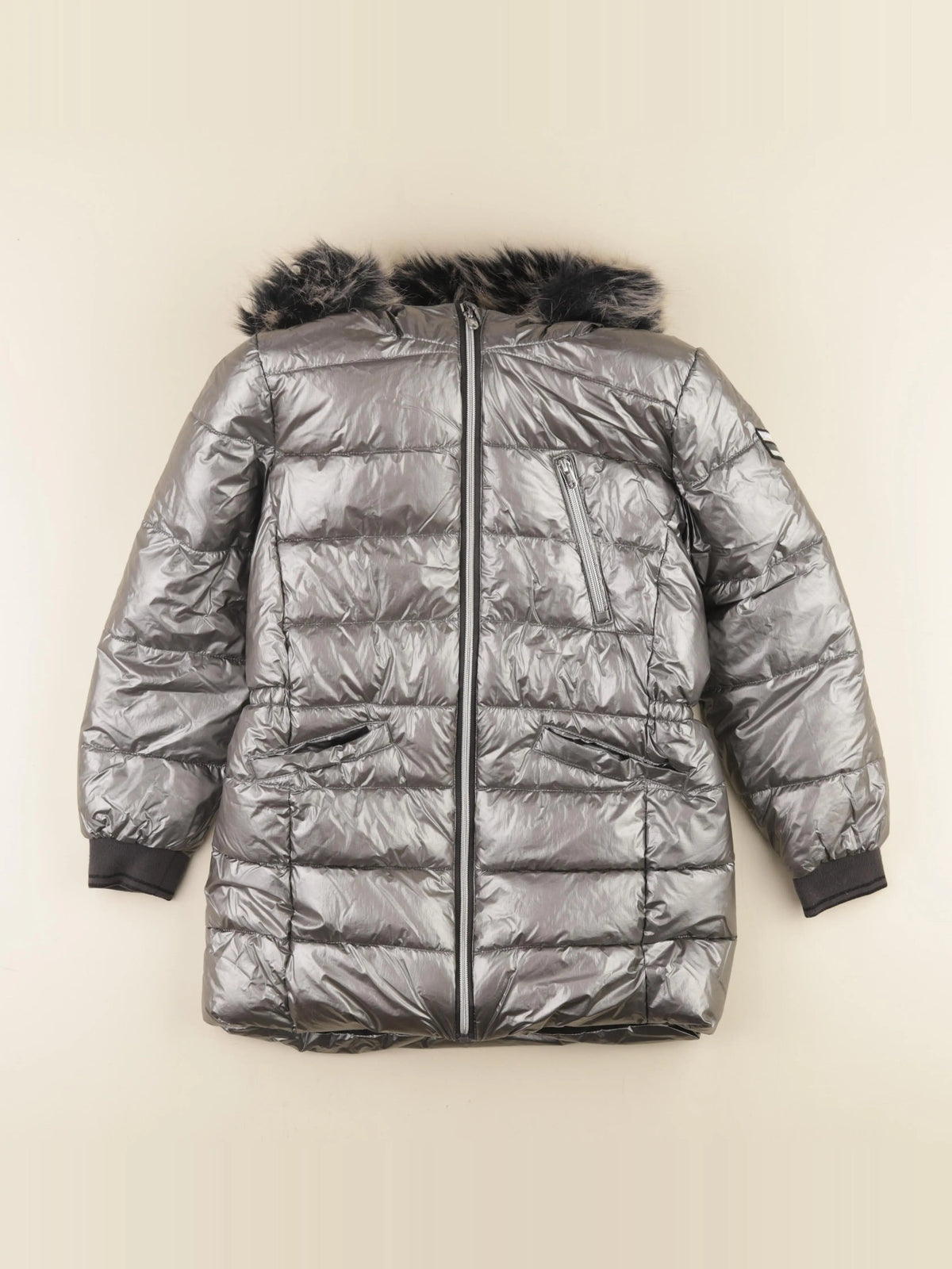 IKKS - doudoune argent - 10 ans