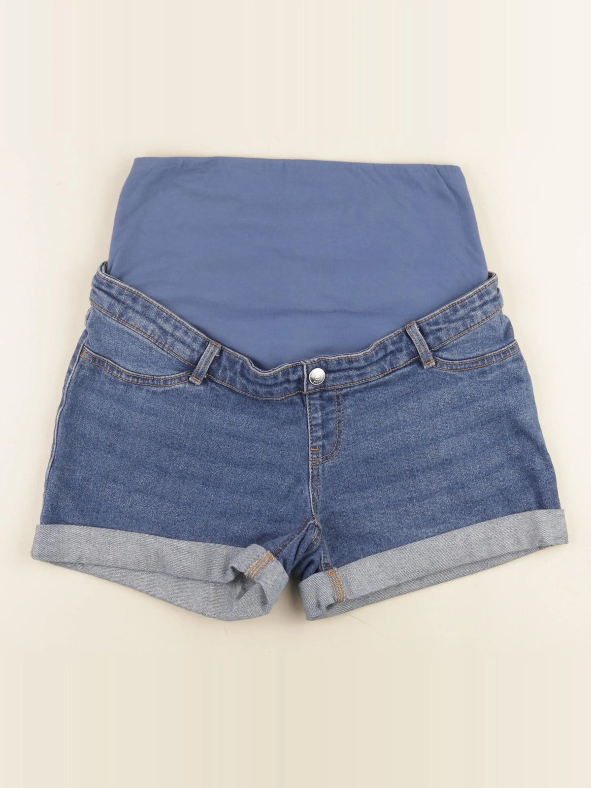 Kiabi - short grossesse bleu - 36