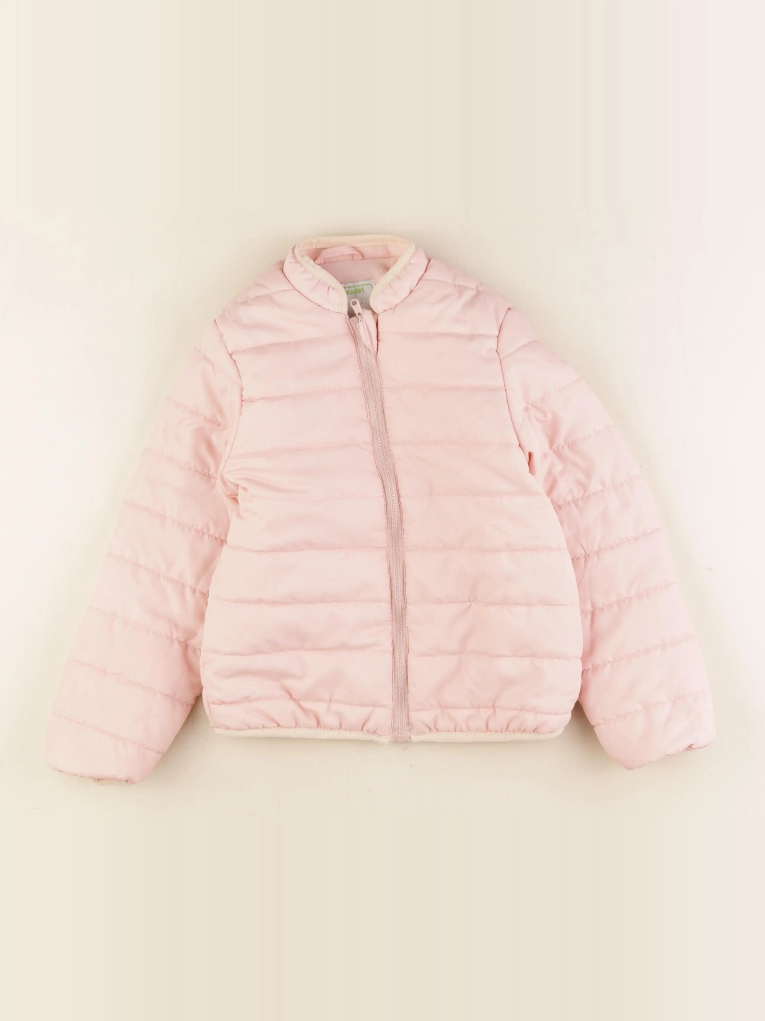 Vertbaudet - doudoune rose - 7 ans