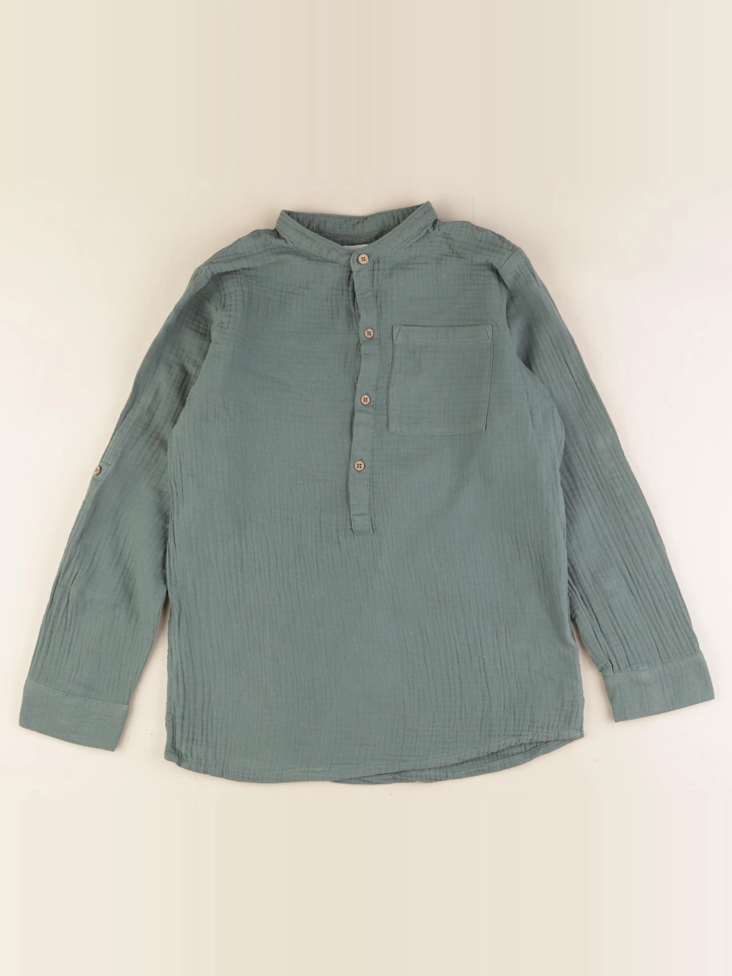 Vertbaudet - chemise vert - 12 ans