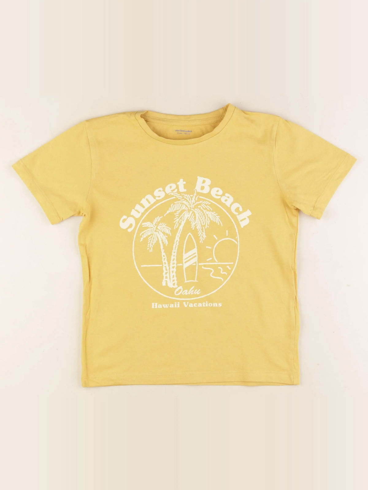 Vertbaudet - tee-shirt jaune - 10 ans