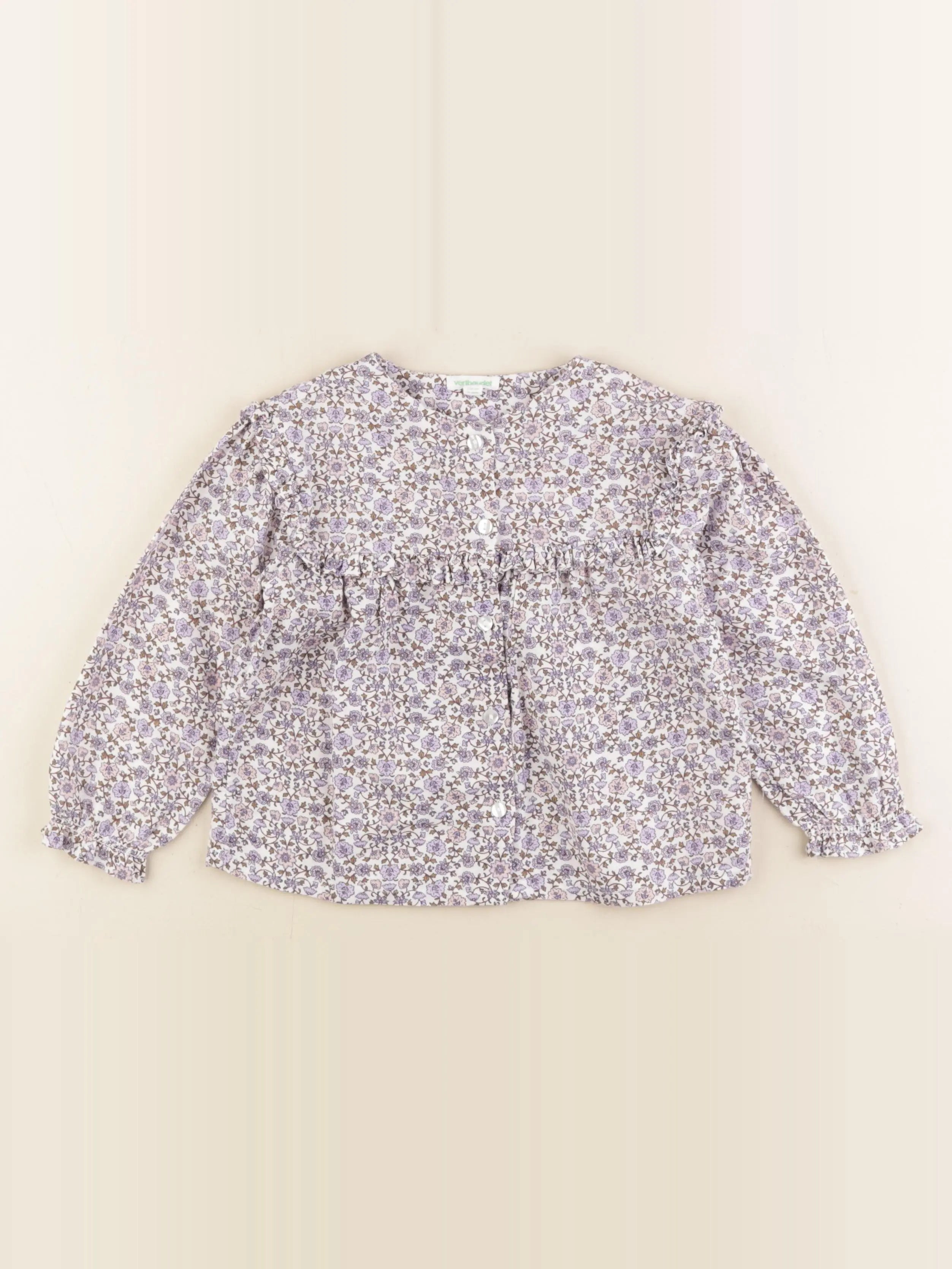 Vertbaudet - blouse violet - 4 ans