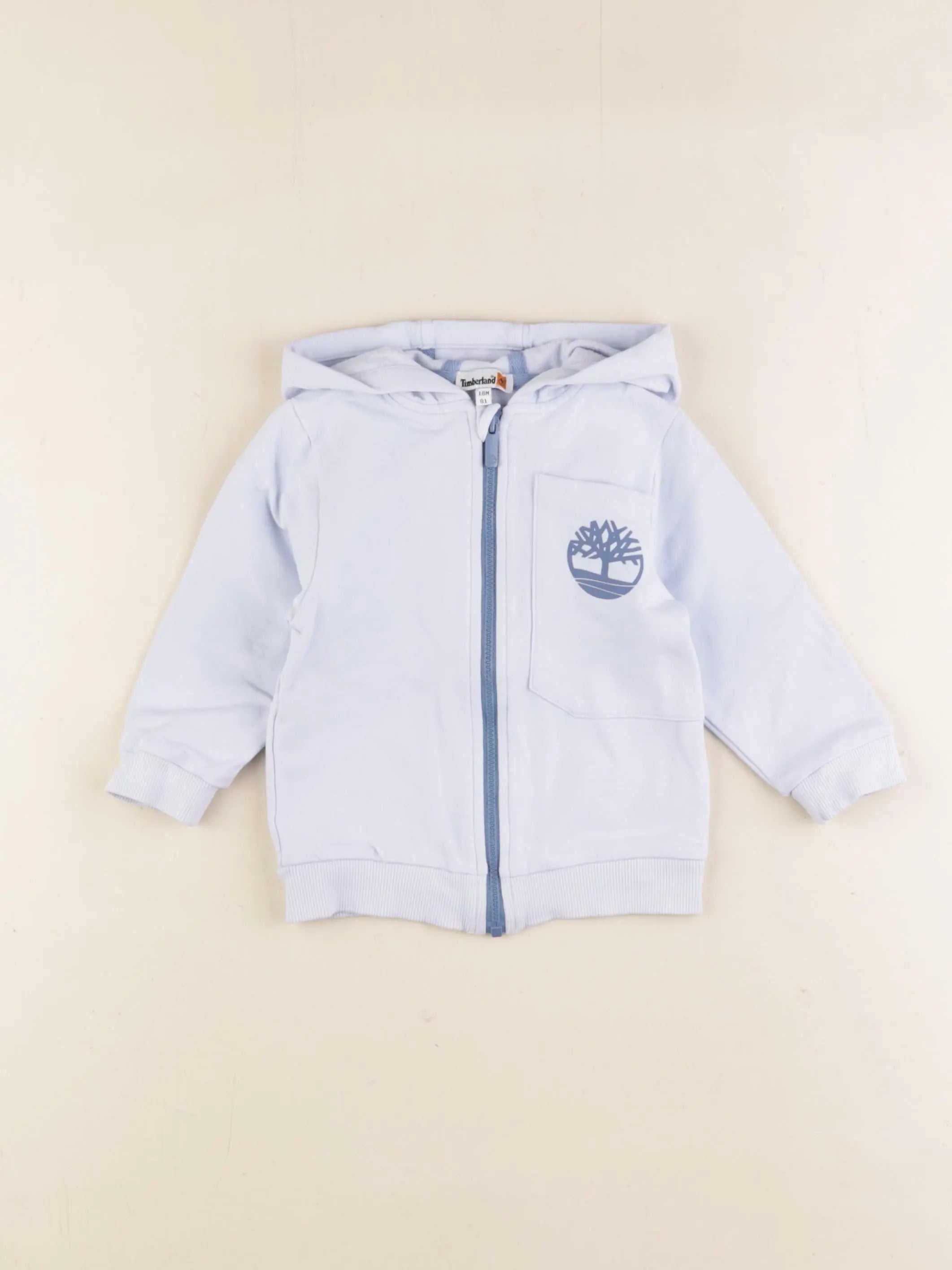 Timberland - sweat bleu - 18 mois