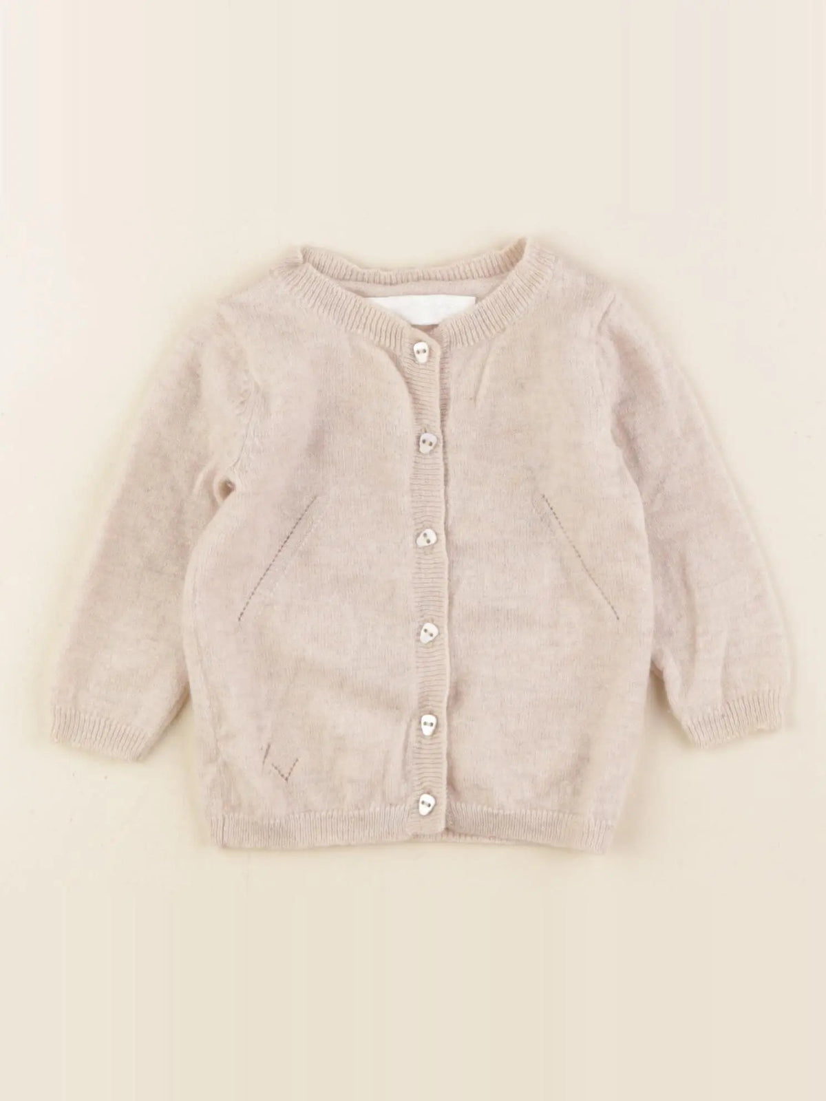 Zadig & Voltaire - gilet beige - 18/24 mois