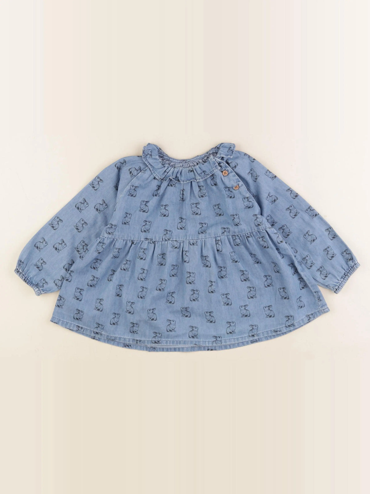 Boutchou - blouse bleu - 18 mois