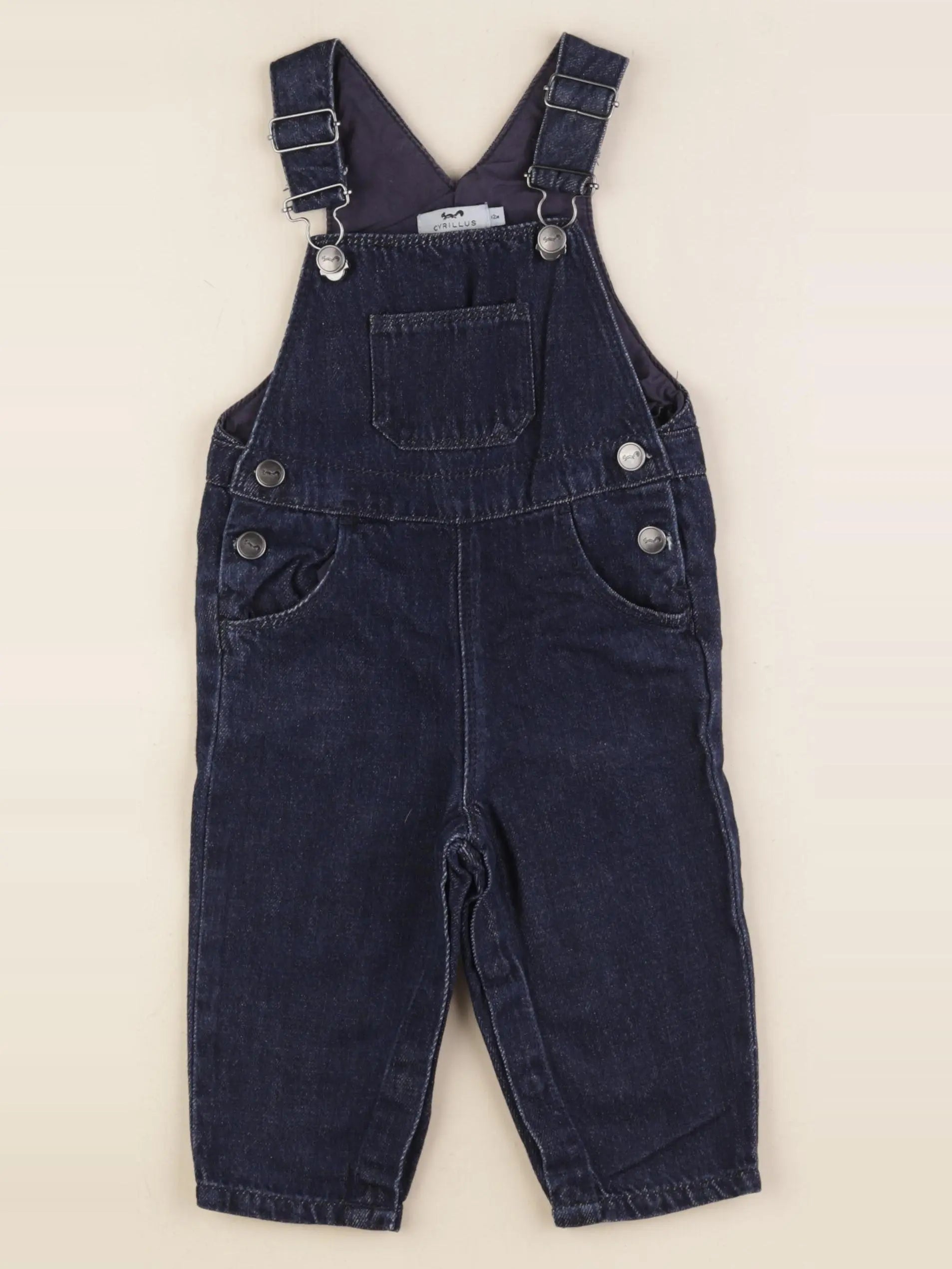 Cyrillus - salopette bleu - 12 mois
