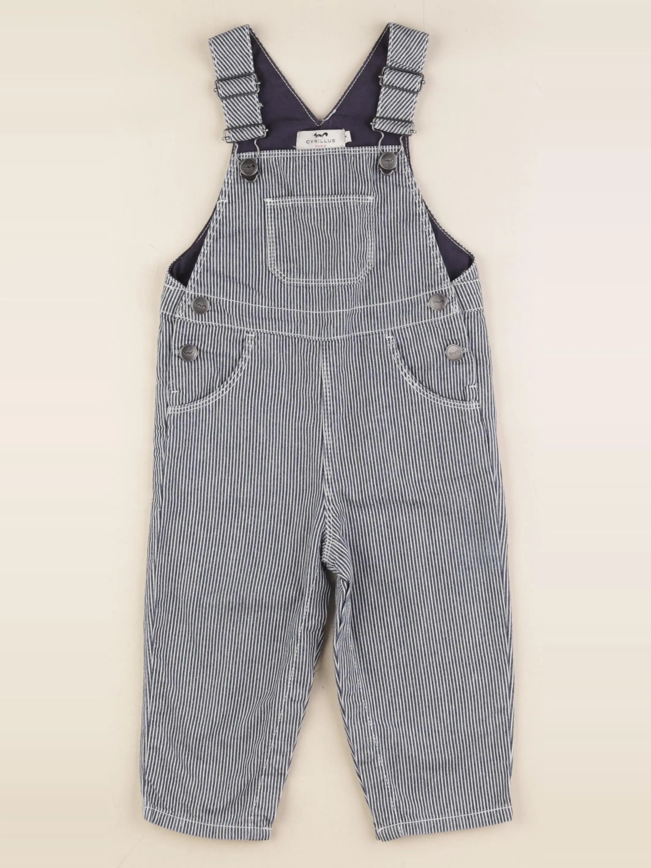 Cyrillus - salopette bleu - 18 mois