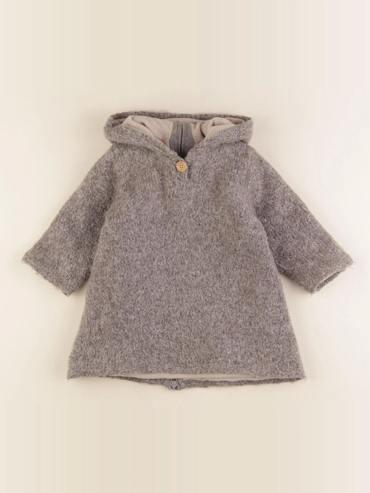 Bonton - burnou gris - 18 mois