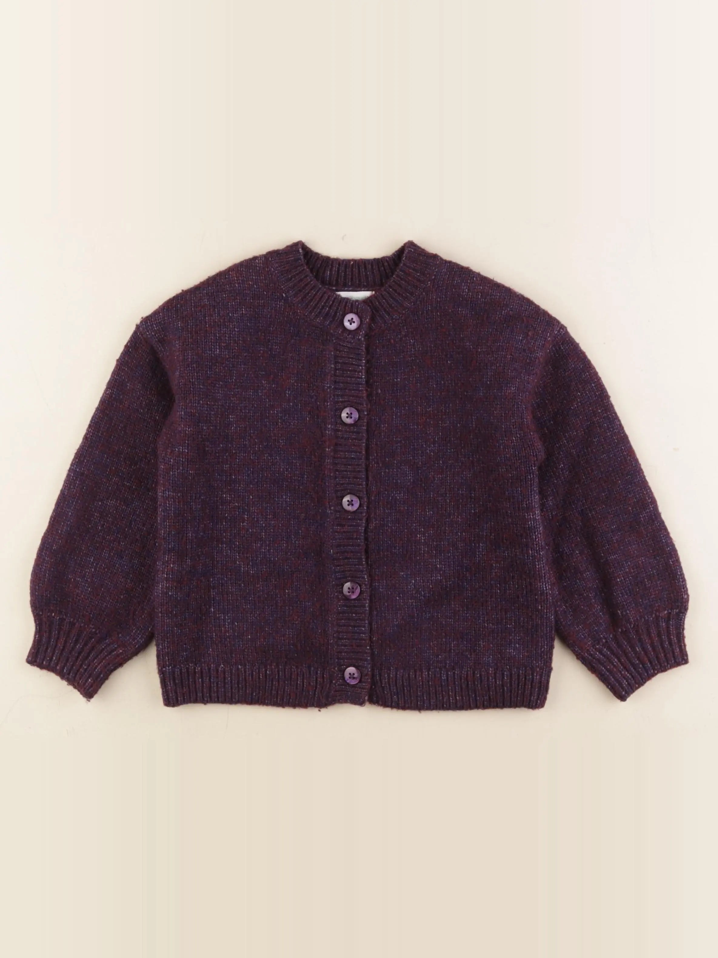 Vertbaudet - gilet violet - 5 ans