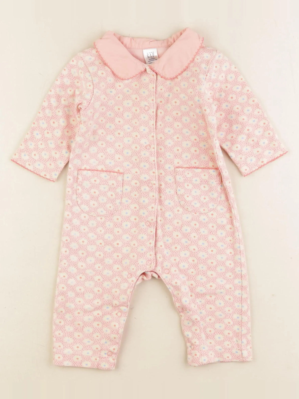 GAP - pyjama coton rose - 0 mois