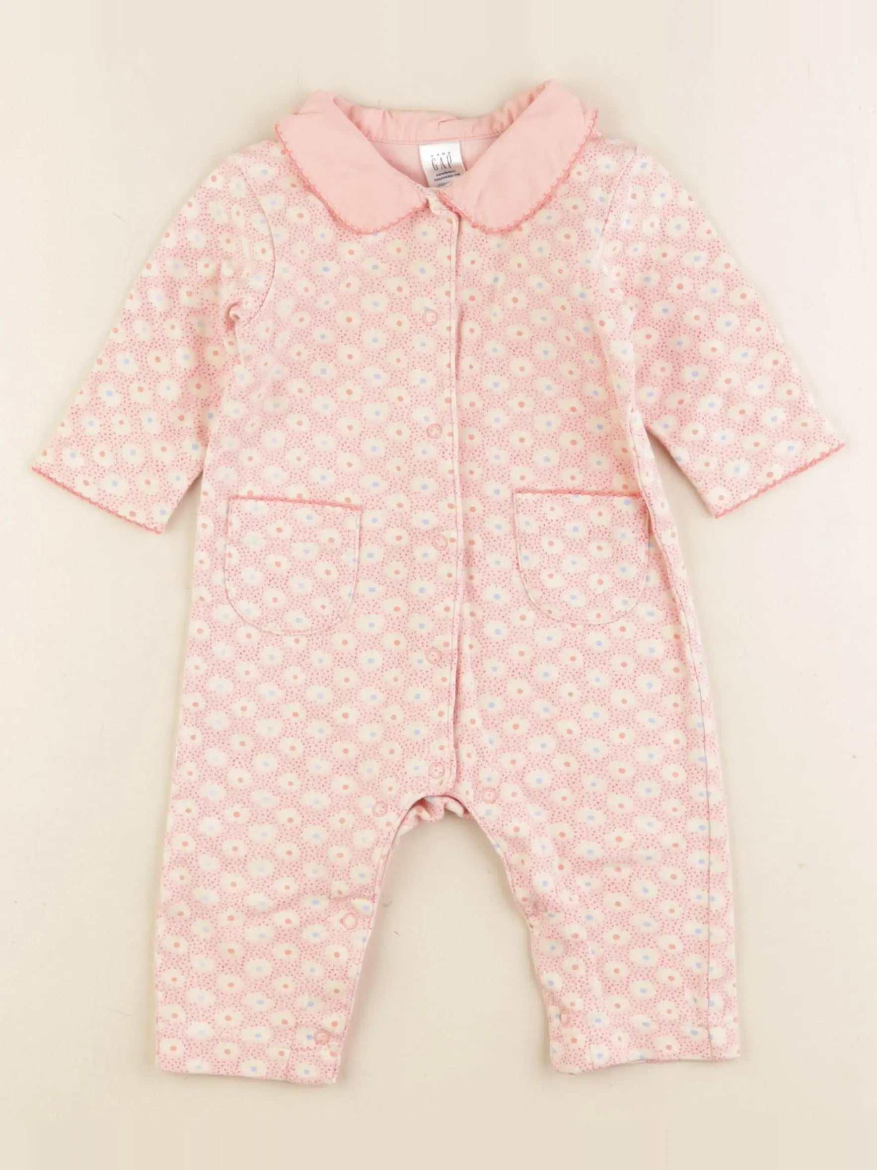 GAP - pyjama coton rose - 0 mois