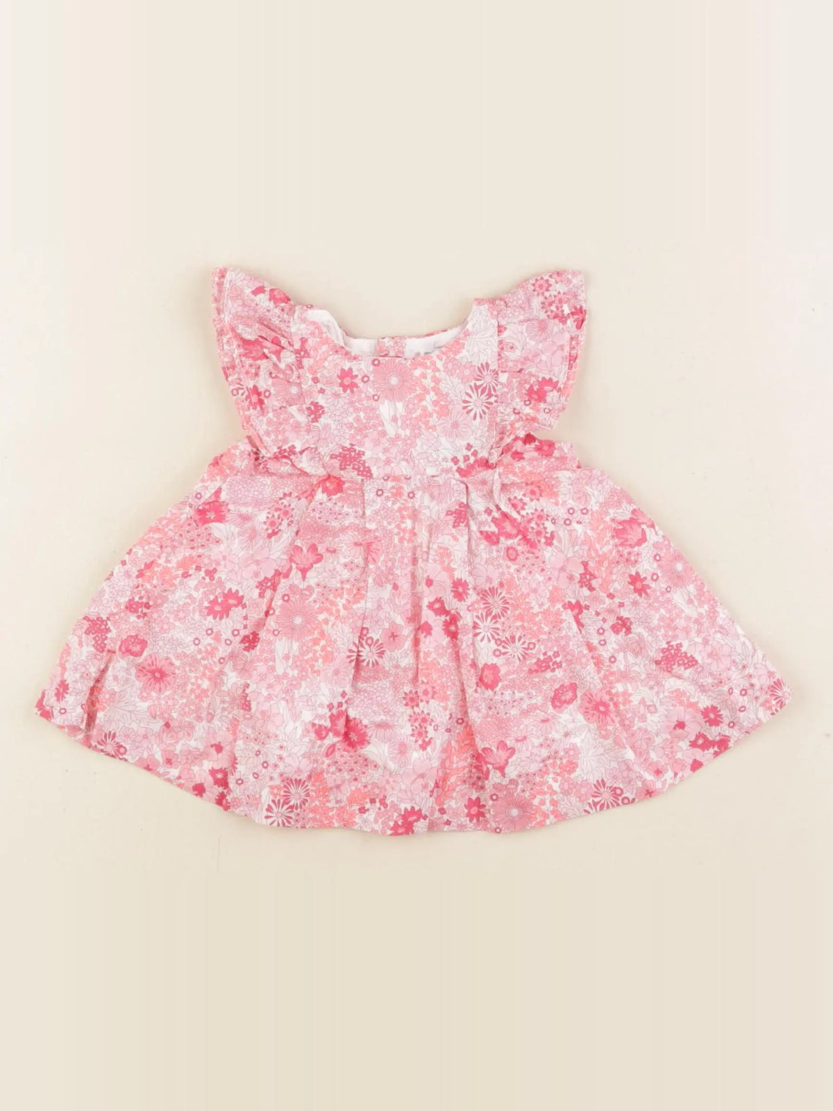 Jacadi - robe liberty rose - 1 mois