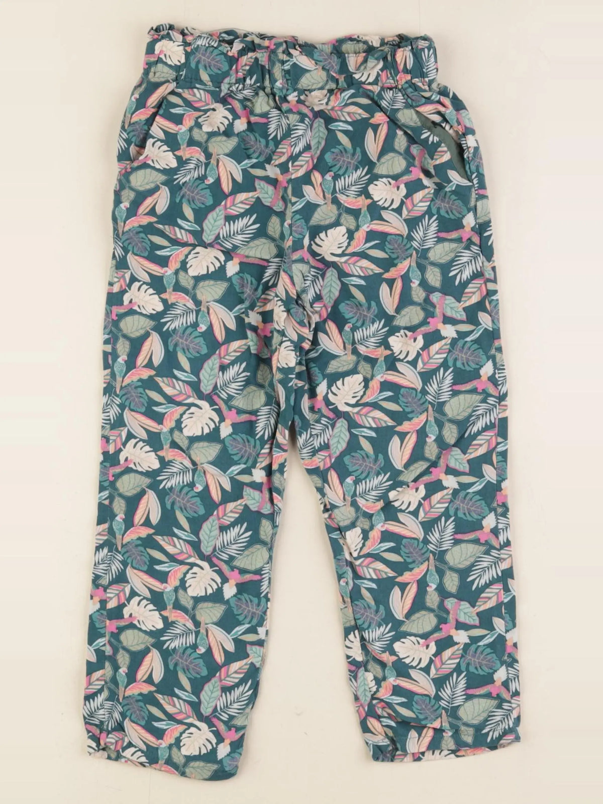 Vertbaudet - pantalon vert - 4 ans