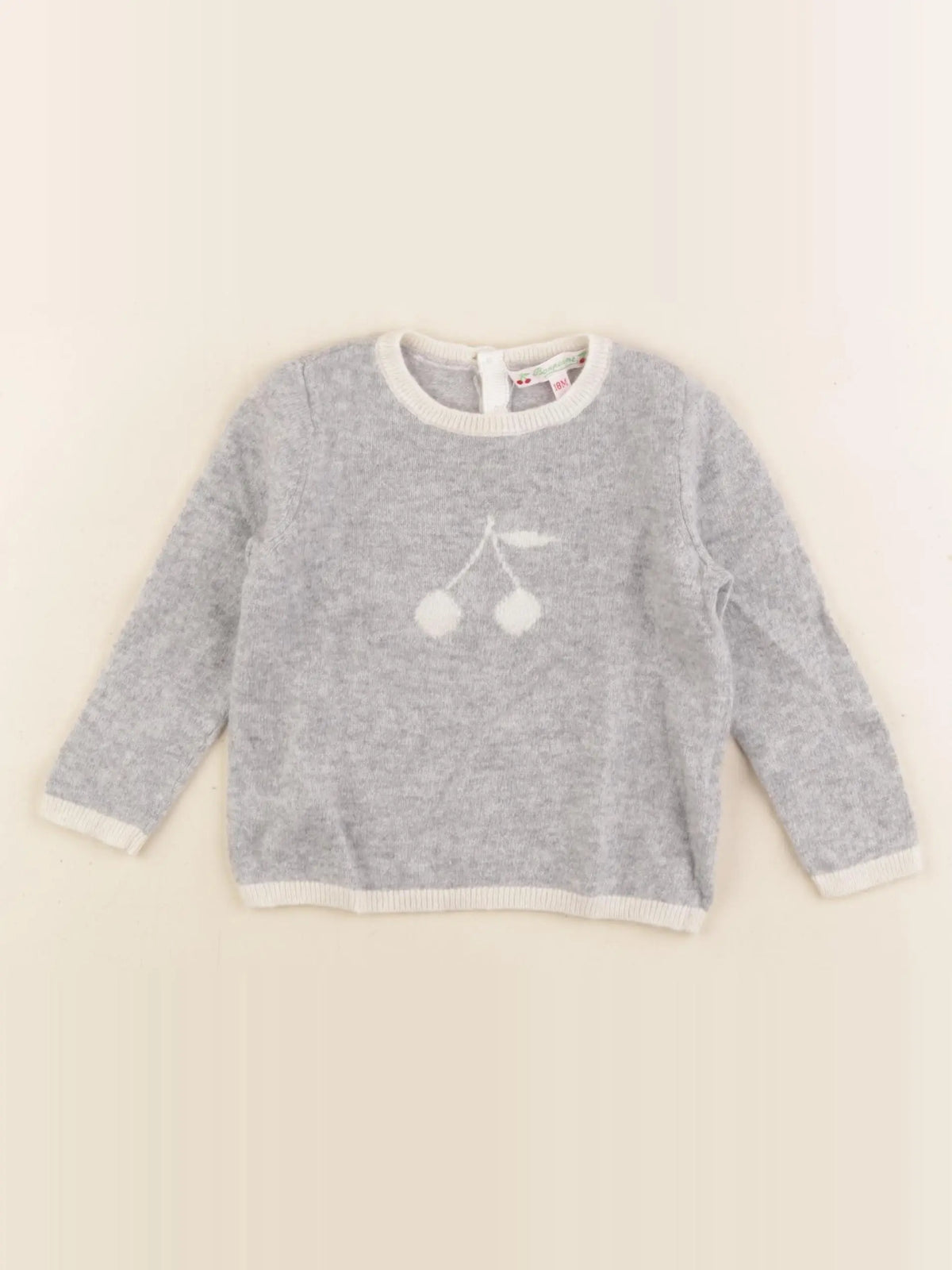 Bonpoint - pull gris - 18 mois
