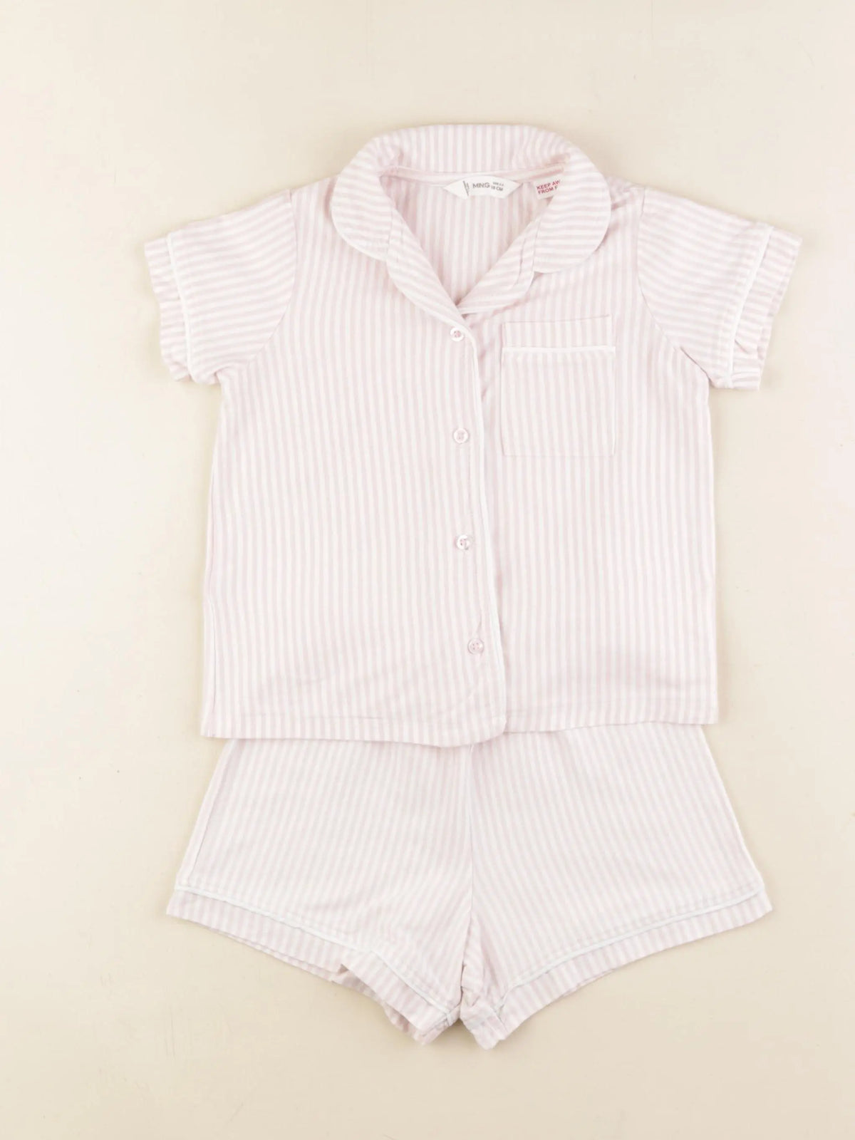 Mango - pyjama coton rose - 2/3 ans