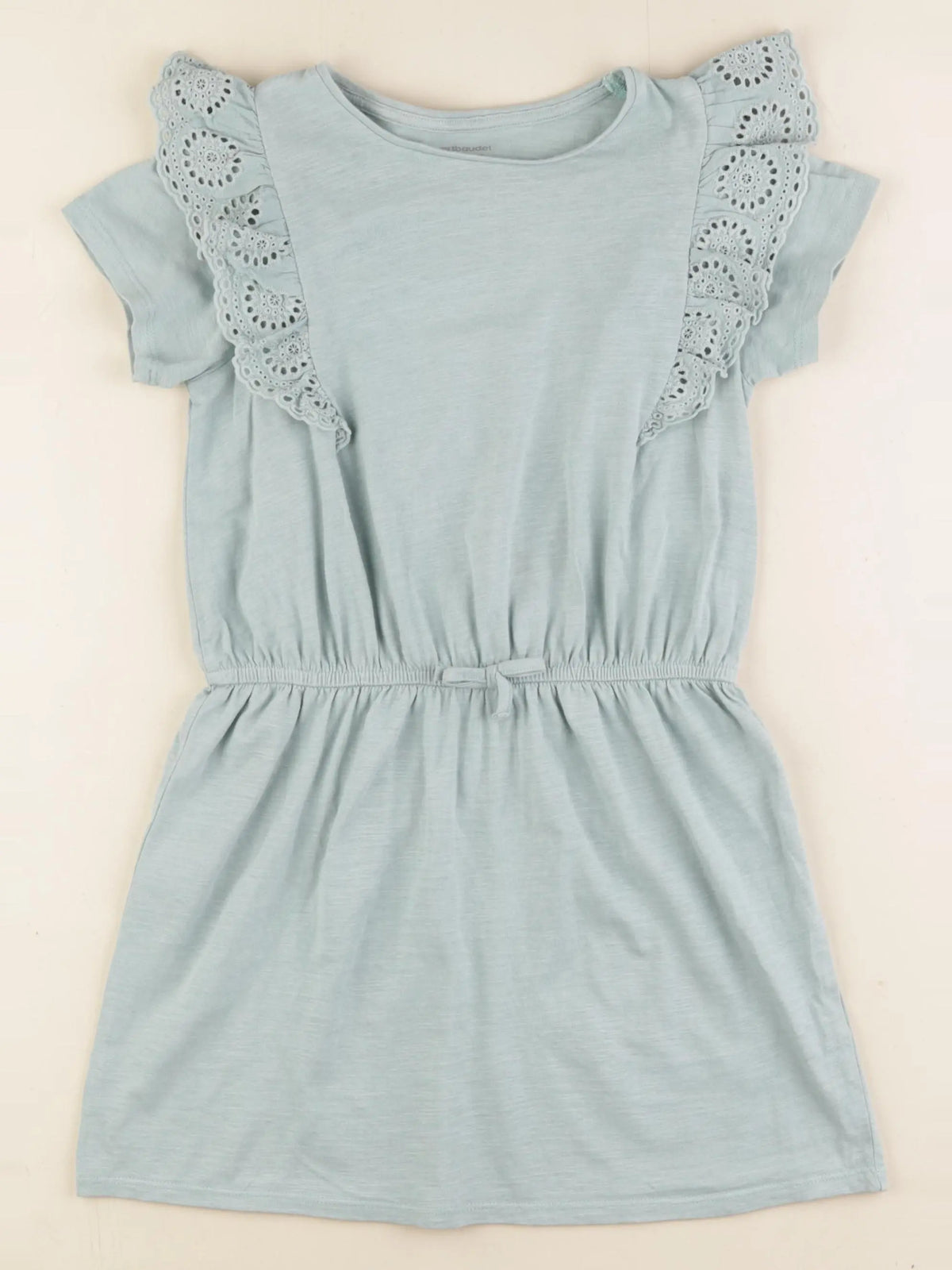 Vertbaudet - robe coton bleu - 8 ans