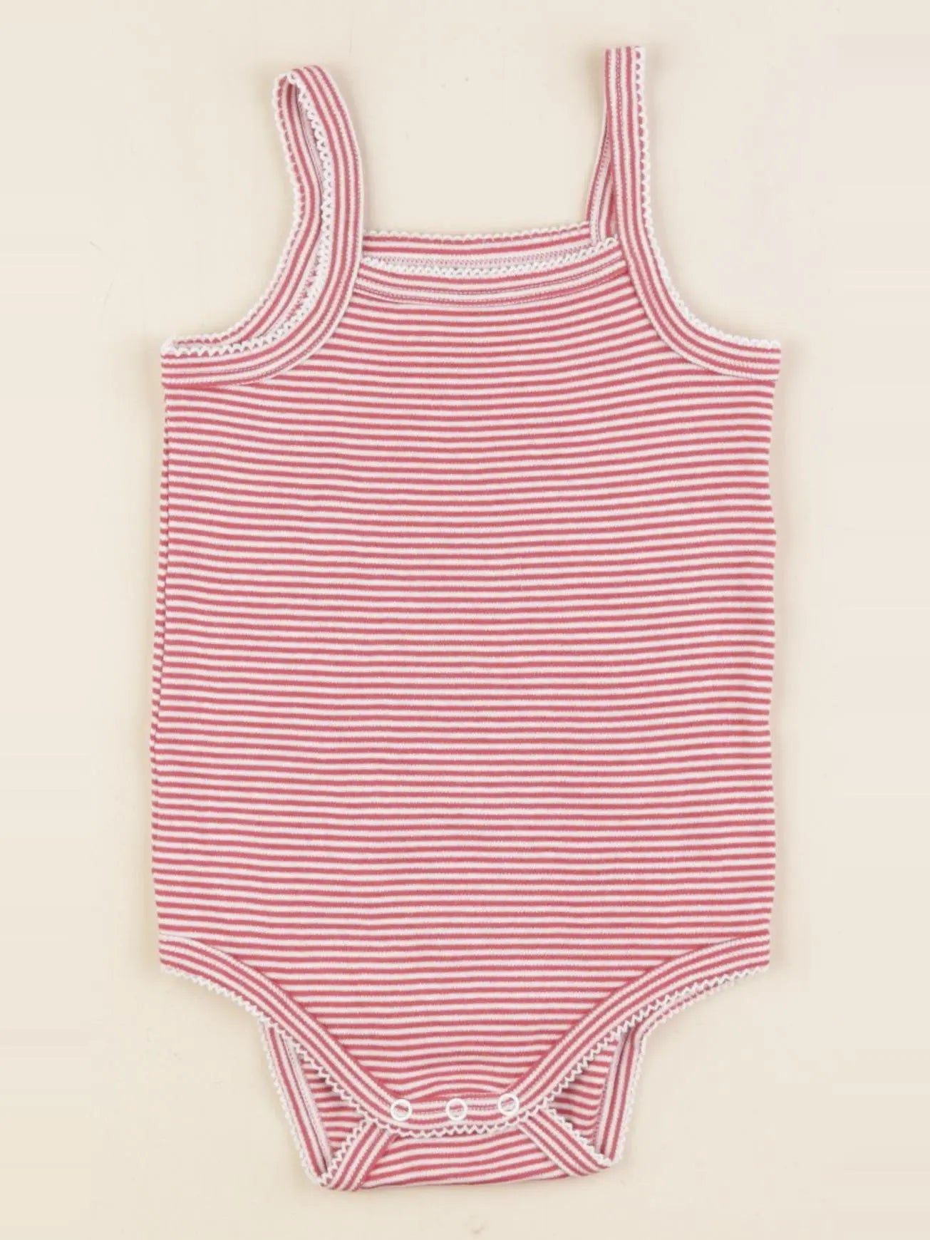 Vertbaudet - body rose, blanc - 24 mois