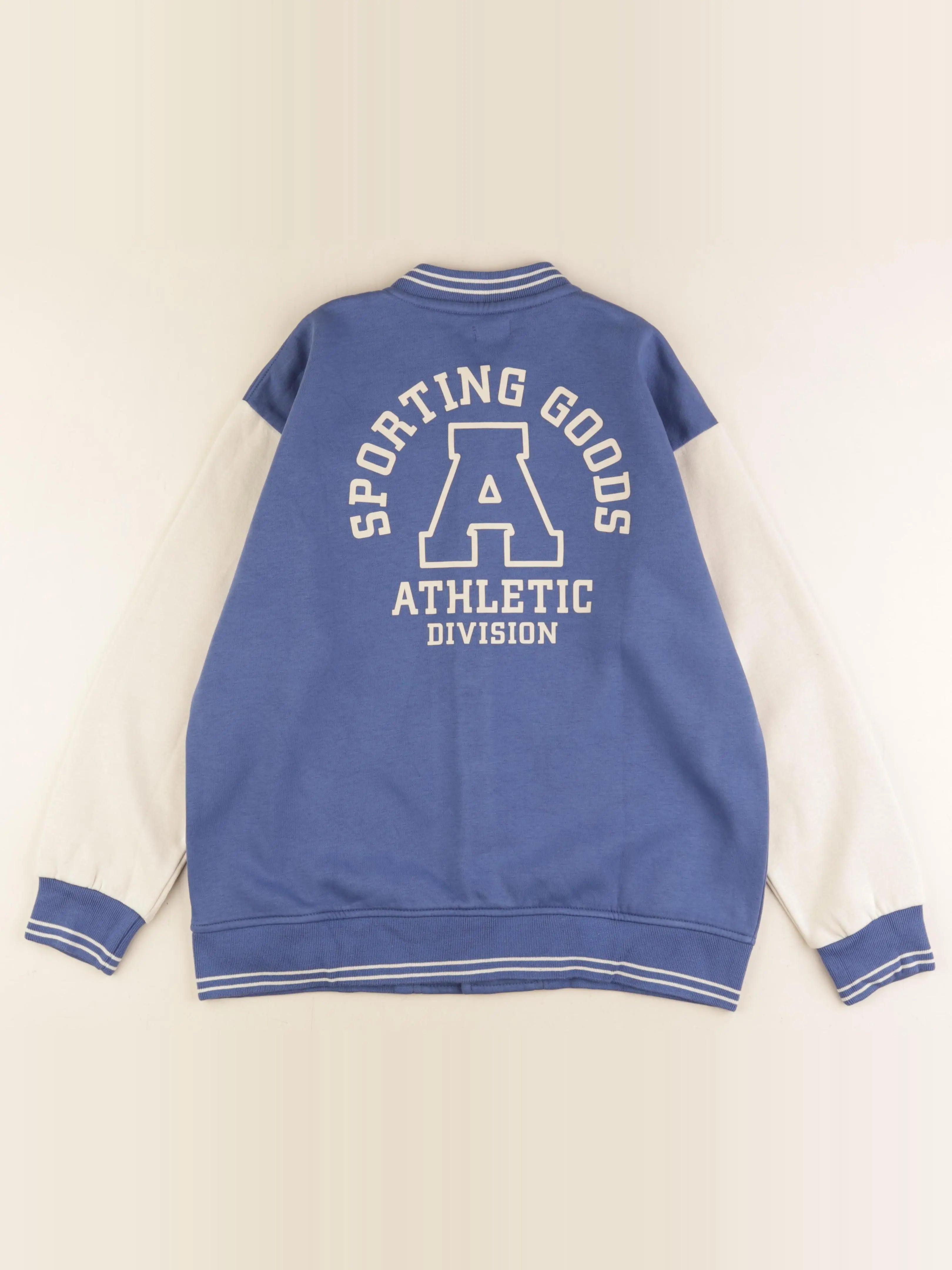 Vertbaudet - veste imprimé au dos blanc, bleu - 14 ans